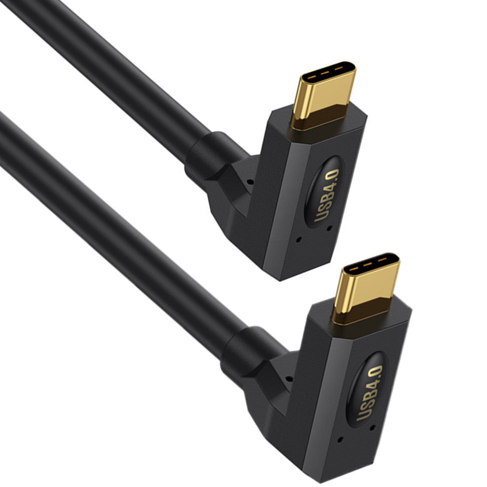 USB4 USB-C up and down angled cable with 40Gbps support