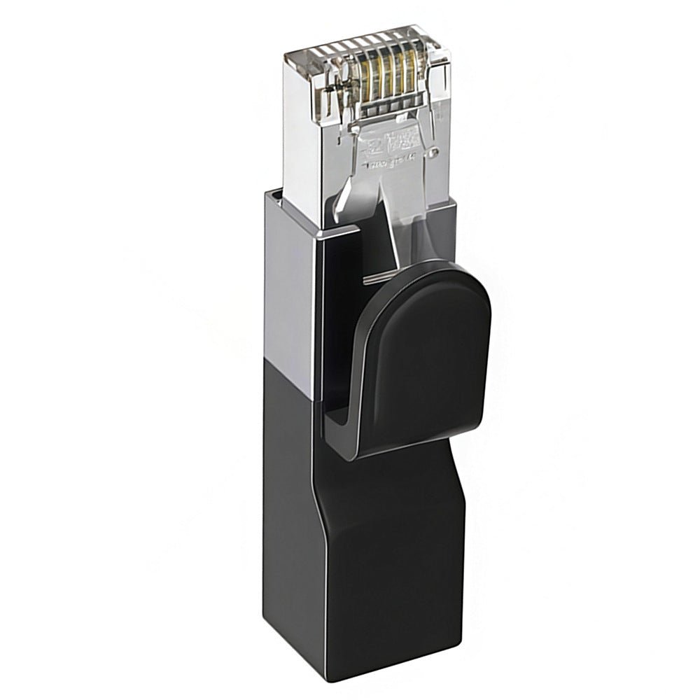 USB‑C to RJ45 Gigabit Ethernet adapter, black