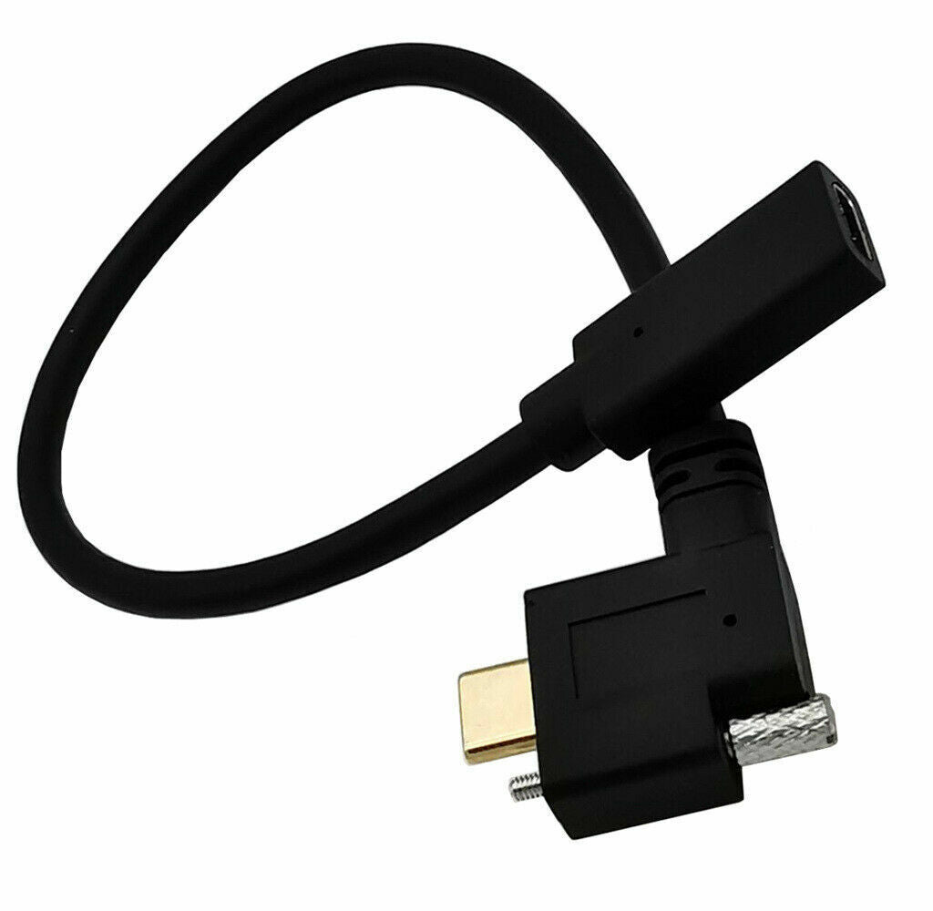 USB C Female to Male Screw Panel Mount Extension Cable USB 3.1 10Gbps