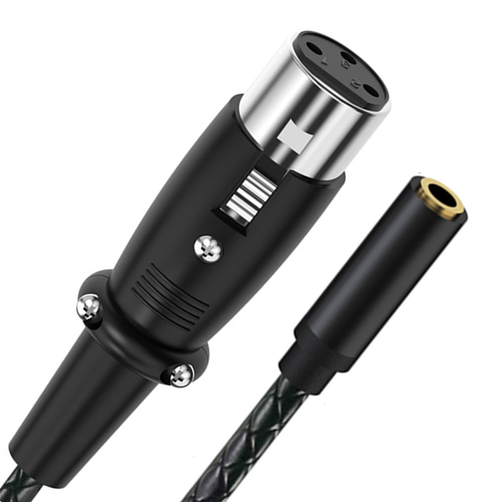 XLR female connector with metal housing and locking latch
