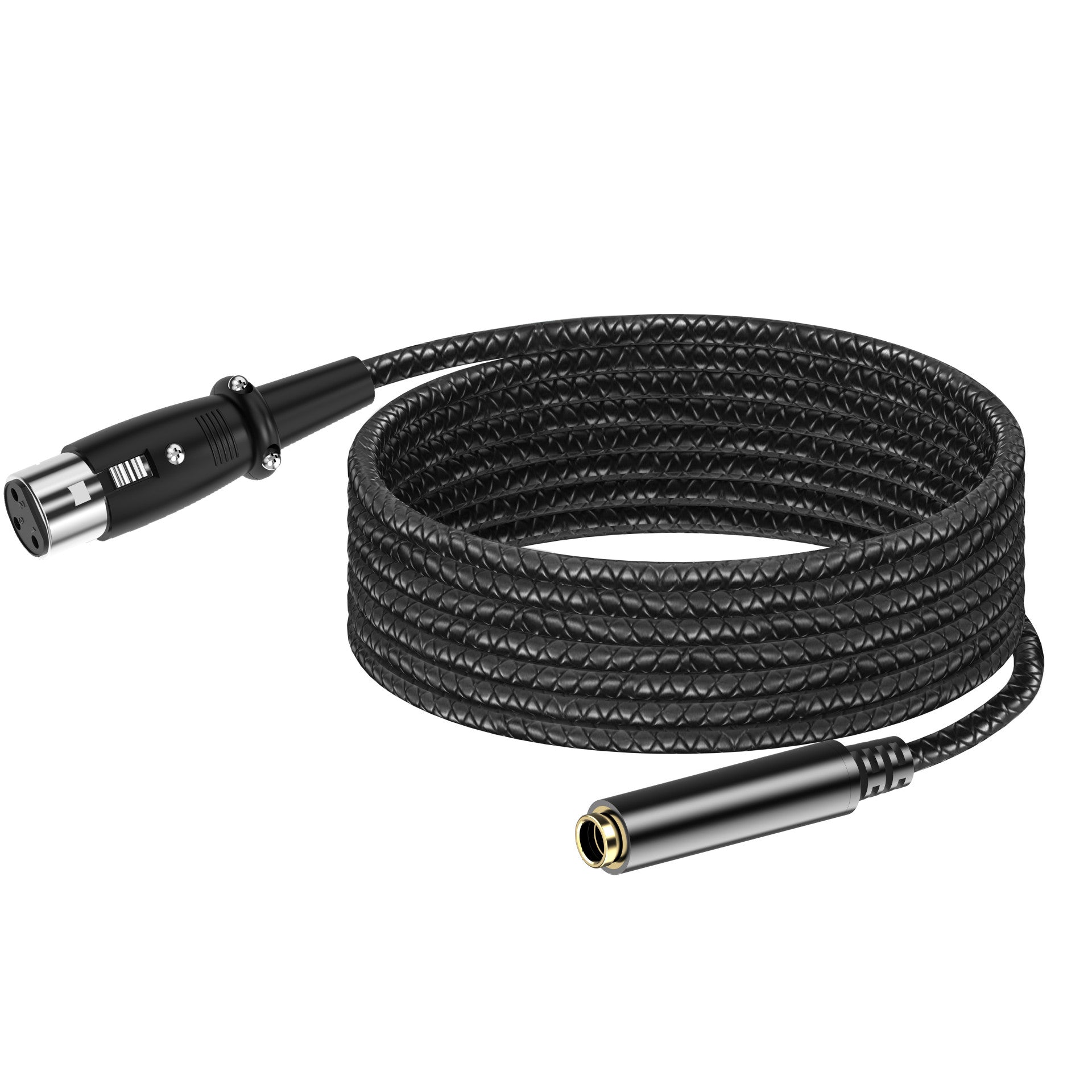 XLR female to 6.35mm TRS female cable available in 0.3m, 2m, 3m and 5m
