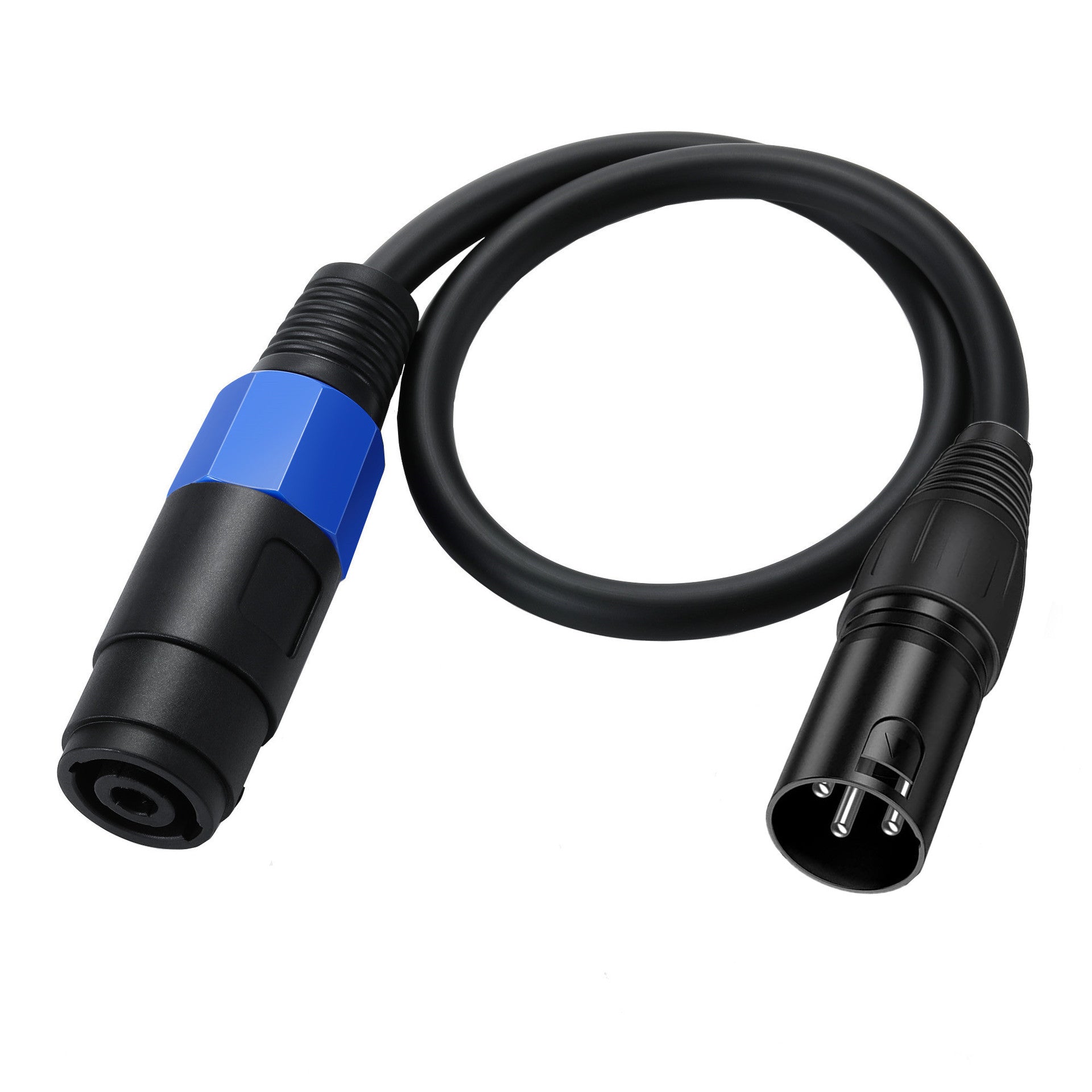XLR male audio connector cable for sound systems