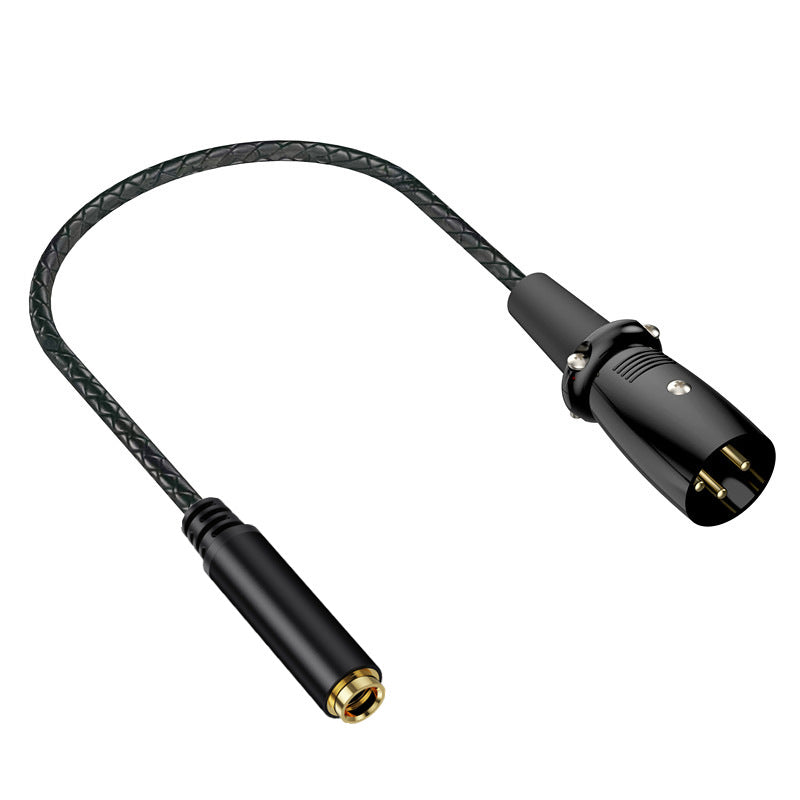 XLR male to 6.35mm female microphone and audio adapter cord