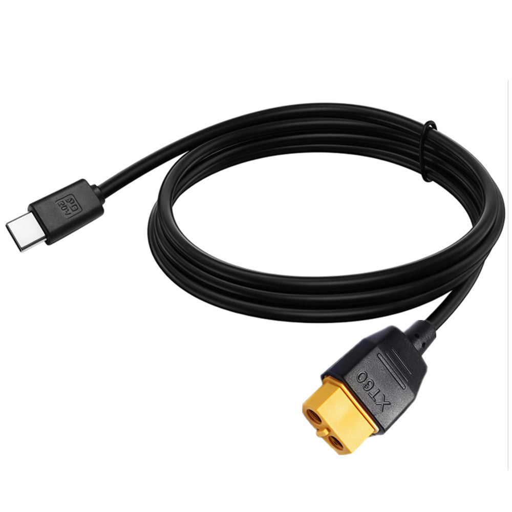 XT60 female to USB-C PD cable for compatible RC and FPV equipment