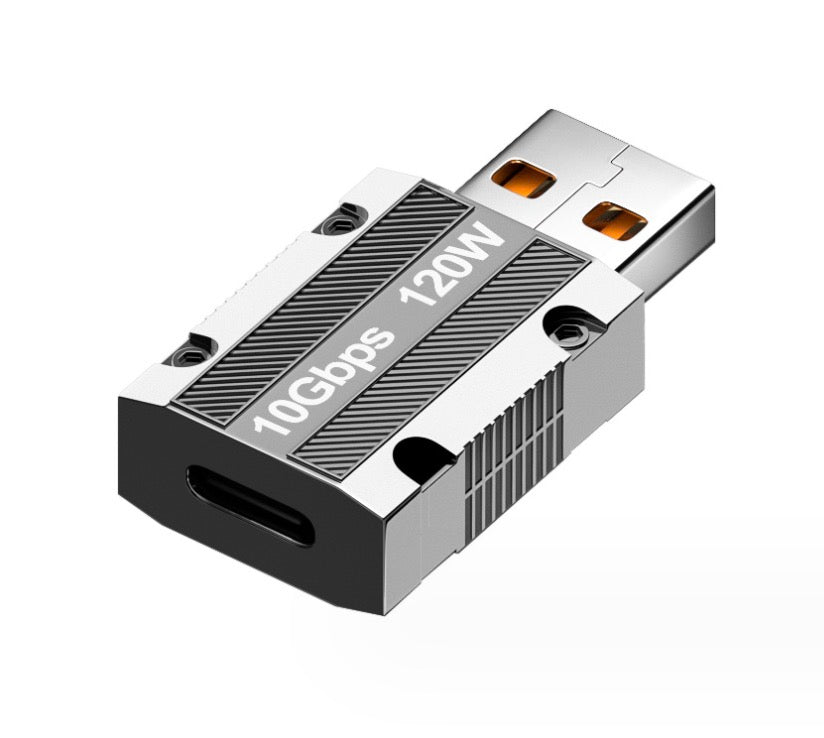 USB C adapter with durable zinc alloy housing and compact design