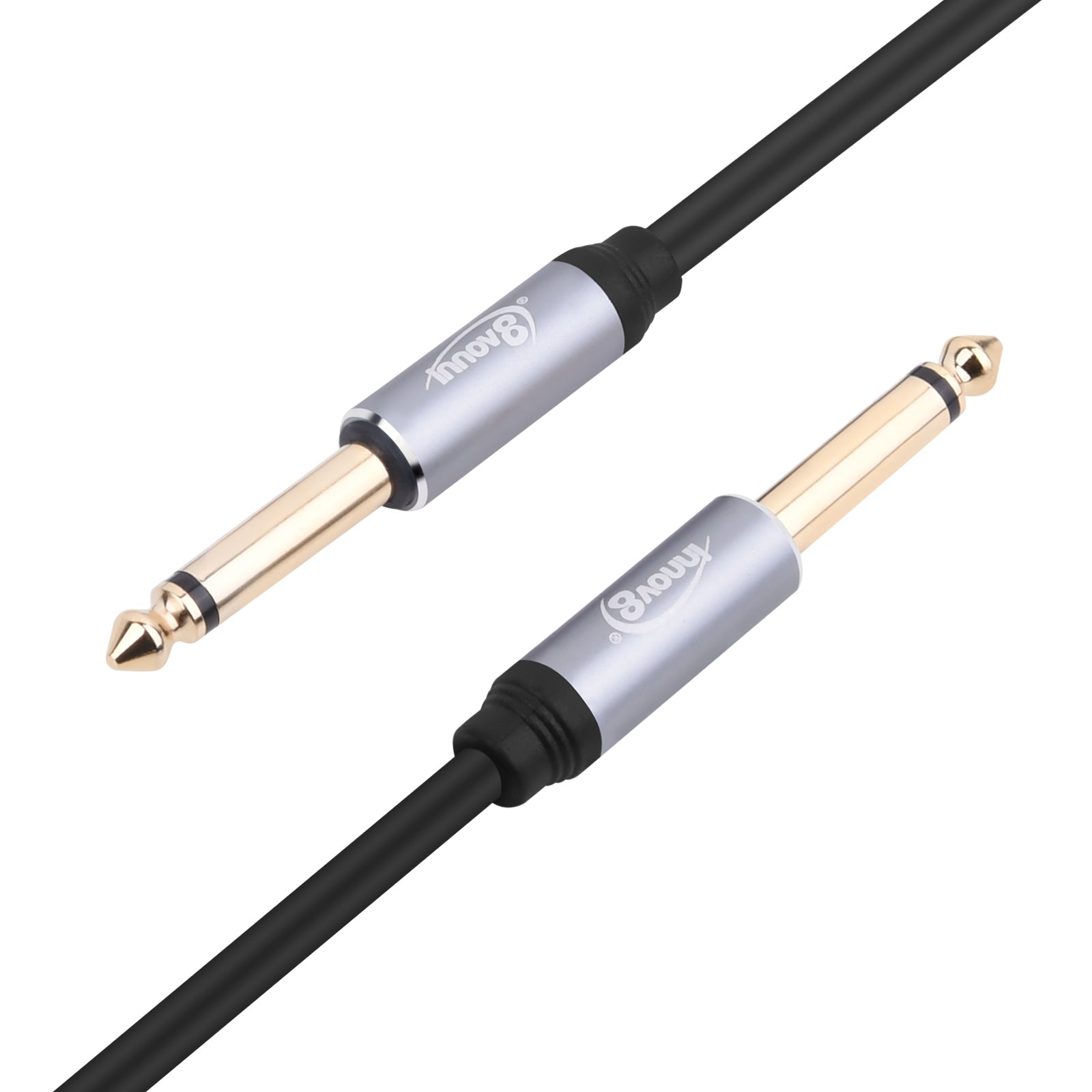 6.35mm Male to Male TS Jack Mono Guitar Cable 3m