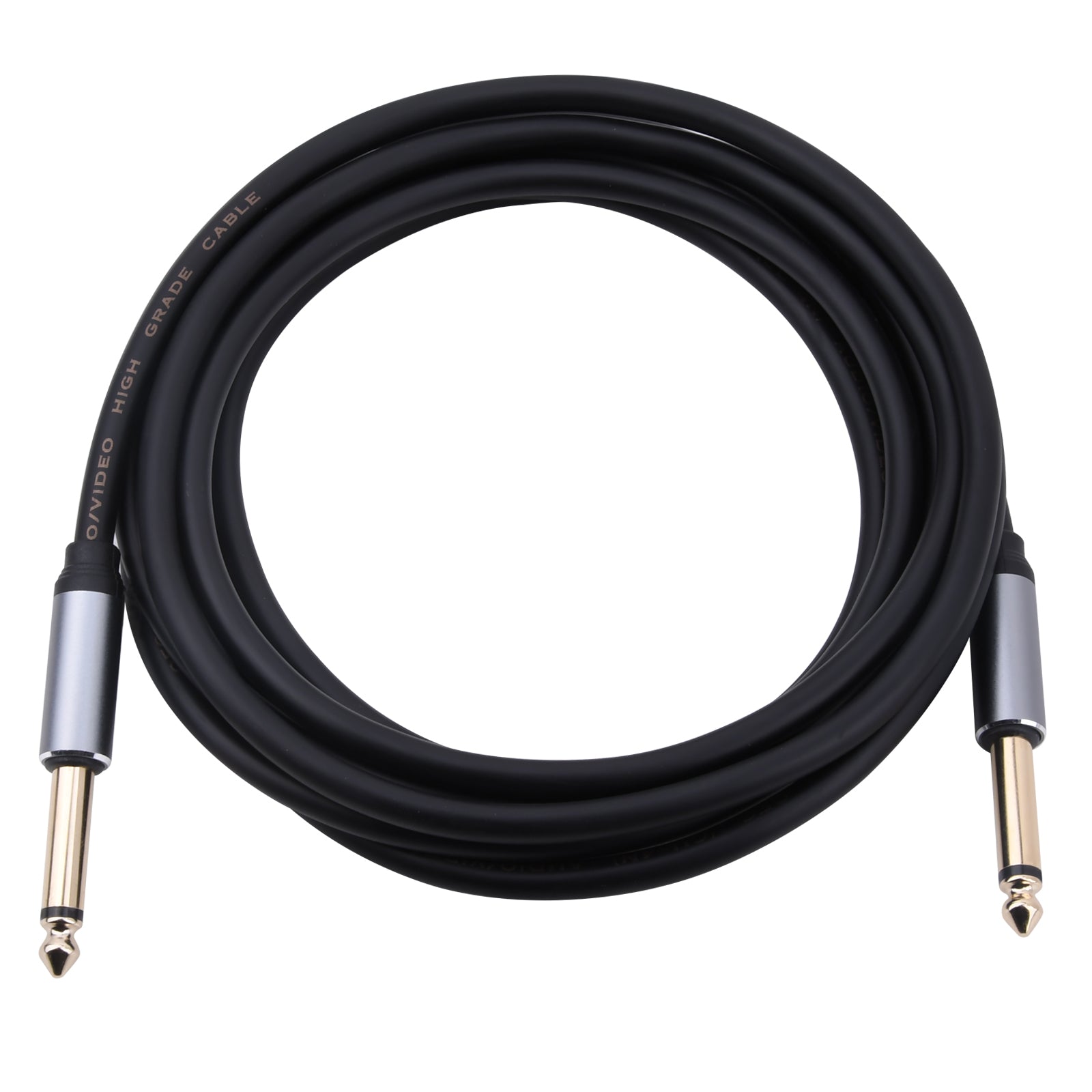 6.35mm Male to Male TS Jack Mono Guitar Cable 3m