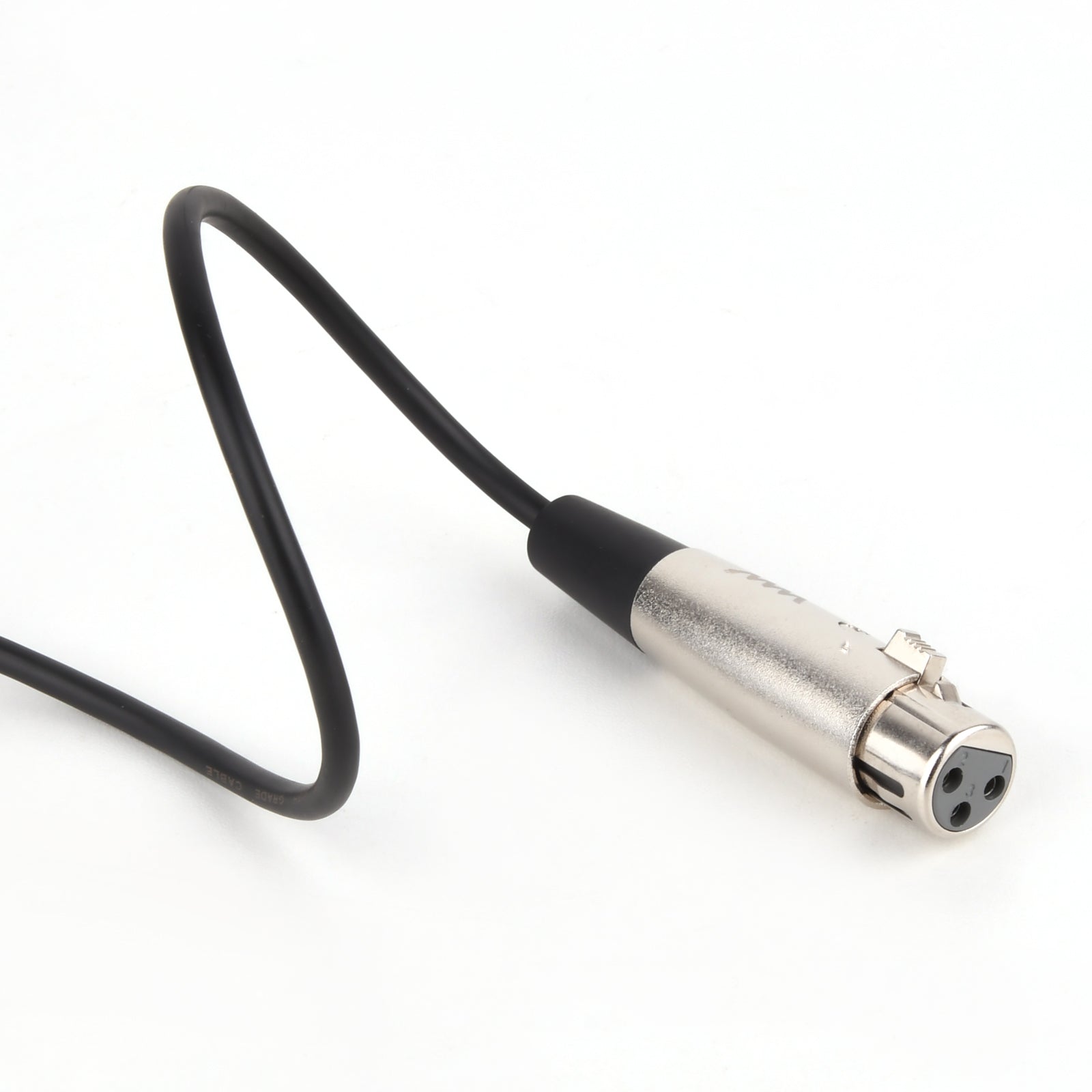 XLR Female to Dual 6.35mm 1/4" TS Mono Y Splitter Microphone Cable 1m