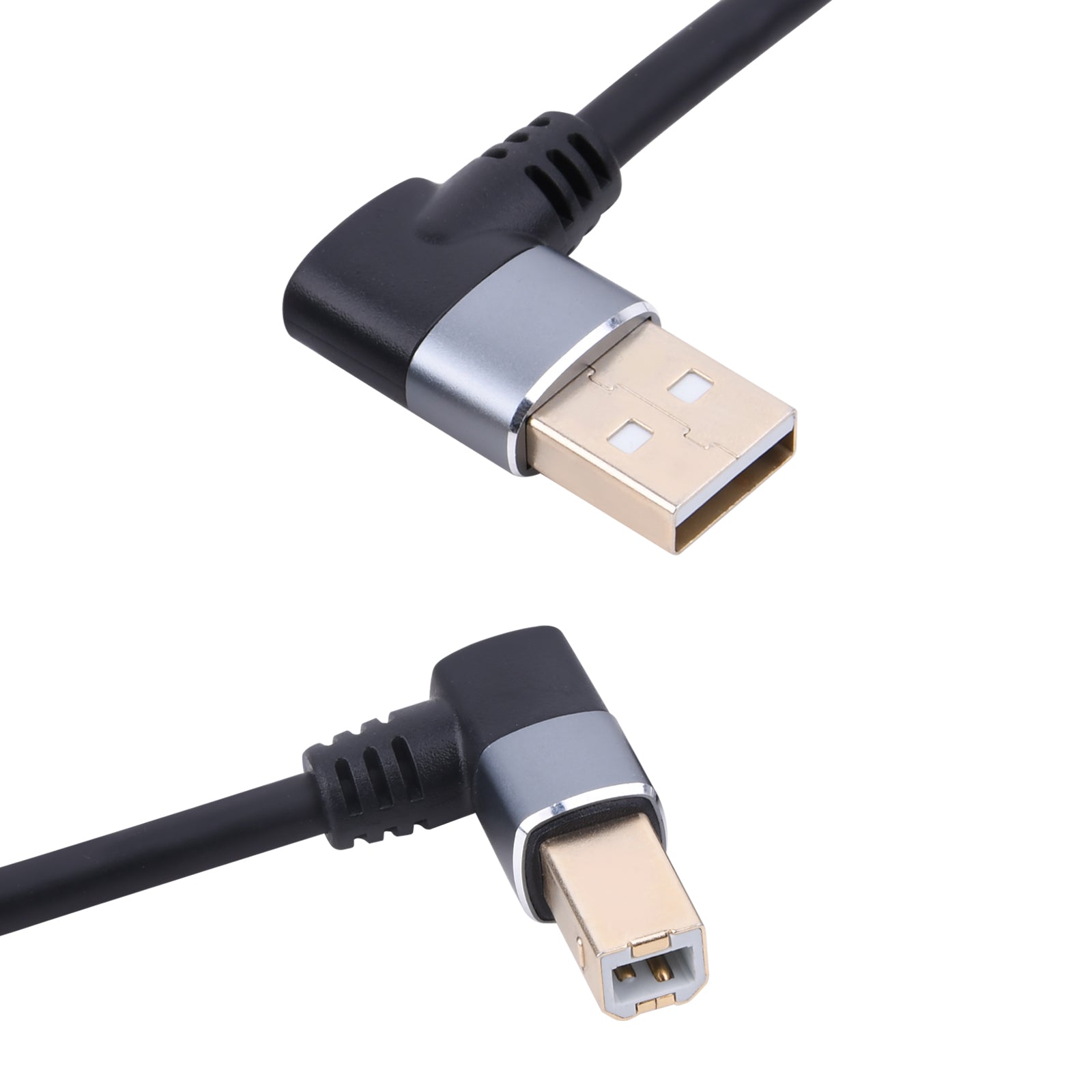 USB 2.0 Type A Male to Type B Male Coiled Spring Printer Scanner Cable