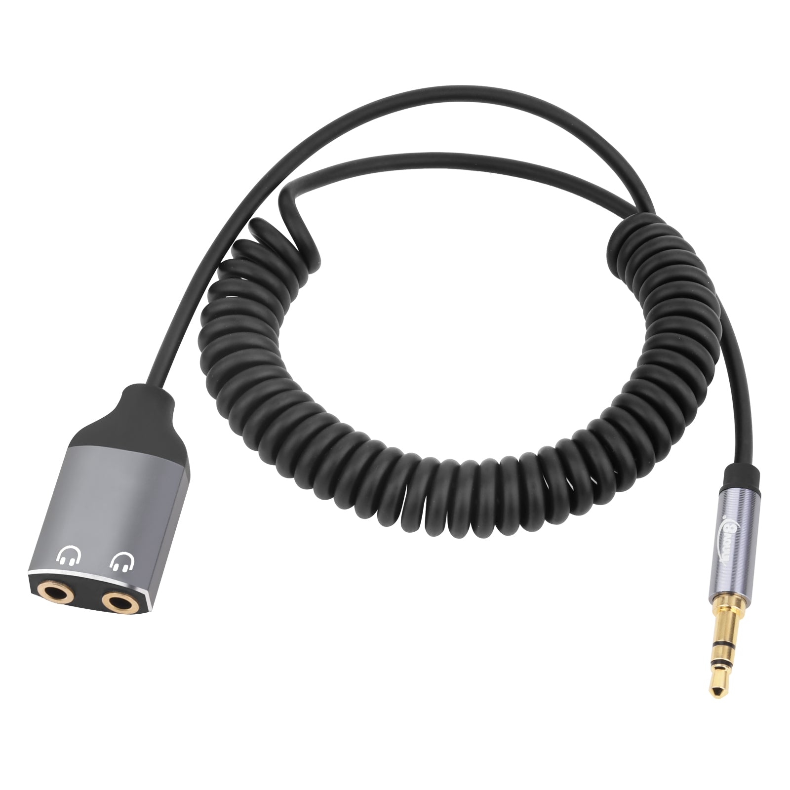 3.5mm 3-Pole to Dual 3.5mm Headphone Splitter AUX Audio Cable