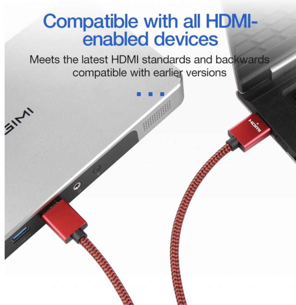 High Speed HDMI 2.0 Slim Design 4K@60Hz Cable HDCP 2.2 - 1.2m