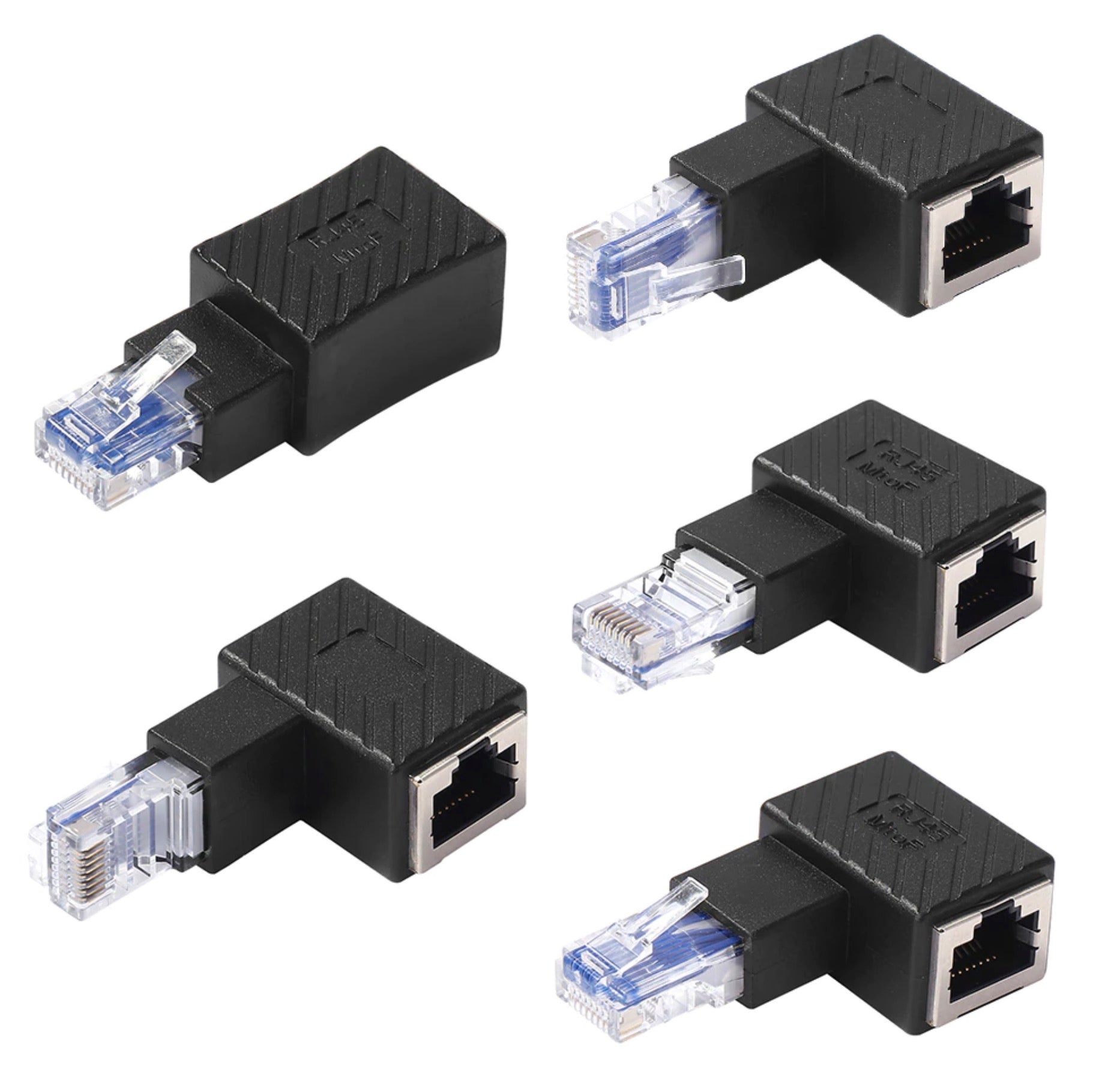 RJ45 Male to Female Extension Cat6 LAN Network Connector Adapter