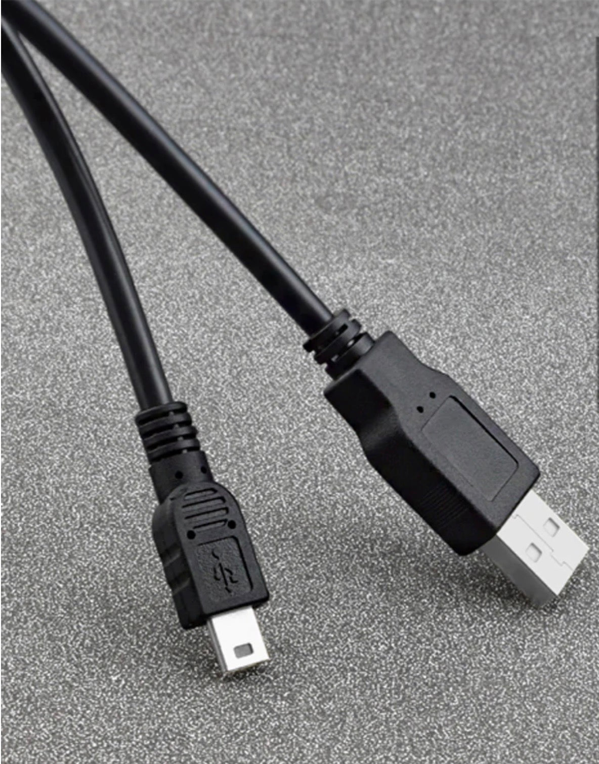 USB 2.0 Type A Male to Mini USB 5 Pin Male Data Charging Cable 1.8m