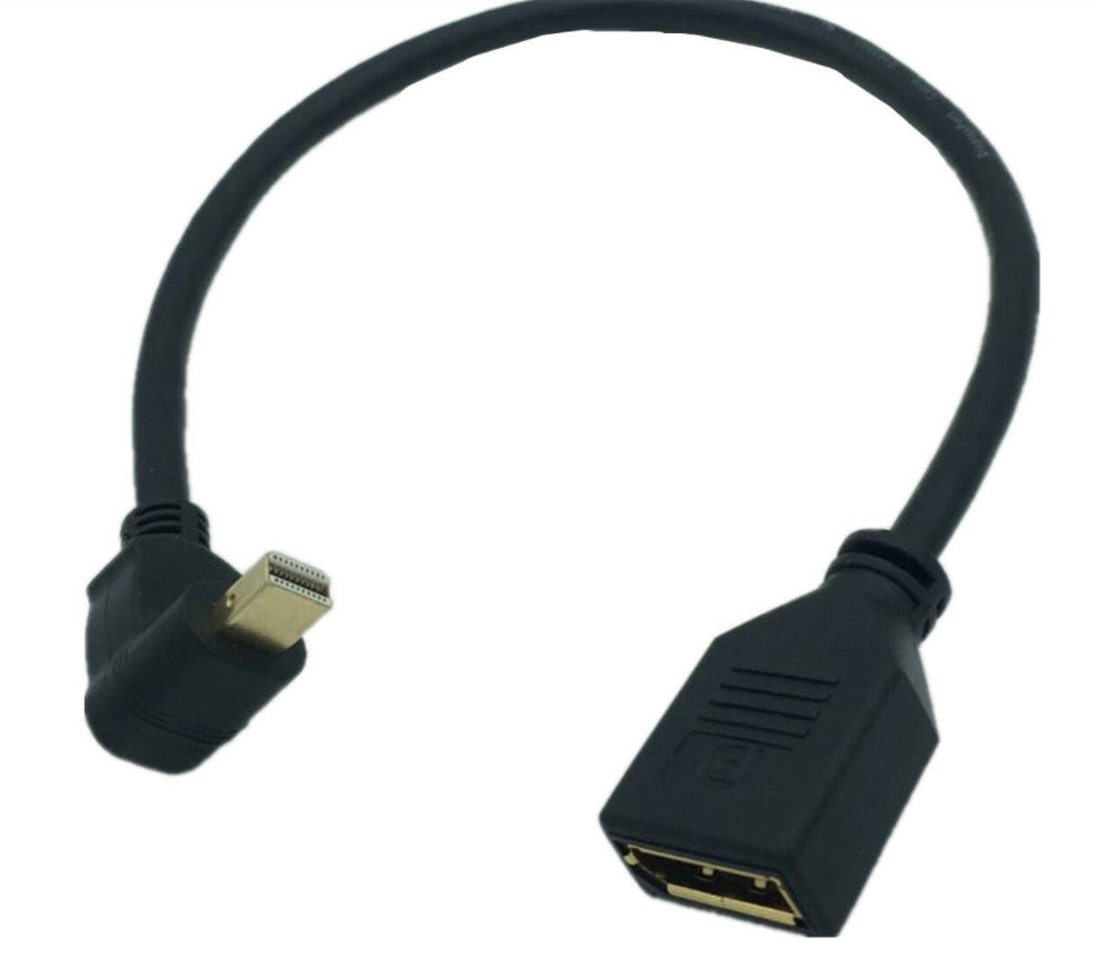 Mini DisplayPort Male to DisplayPort Female Extension Cable (0.3m)