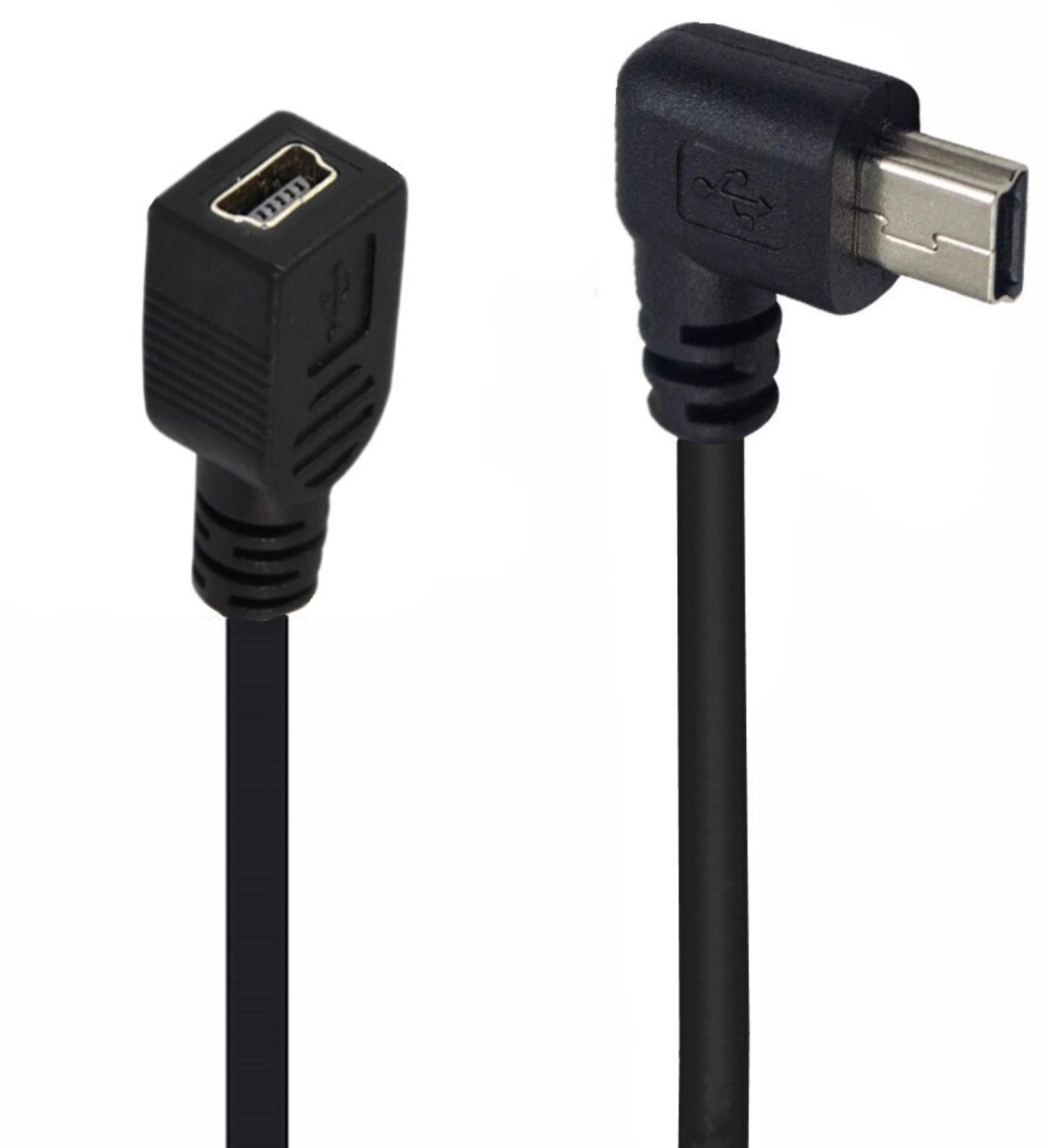 Mini USB 2.0 Type-B Male to Female Extension Cable 0.25m