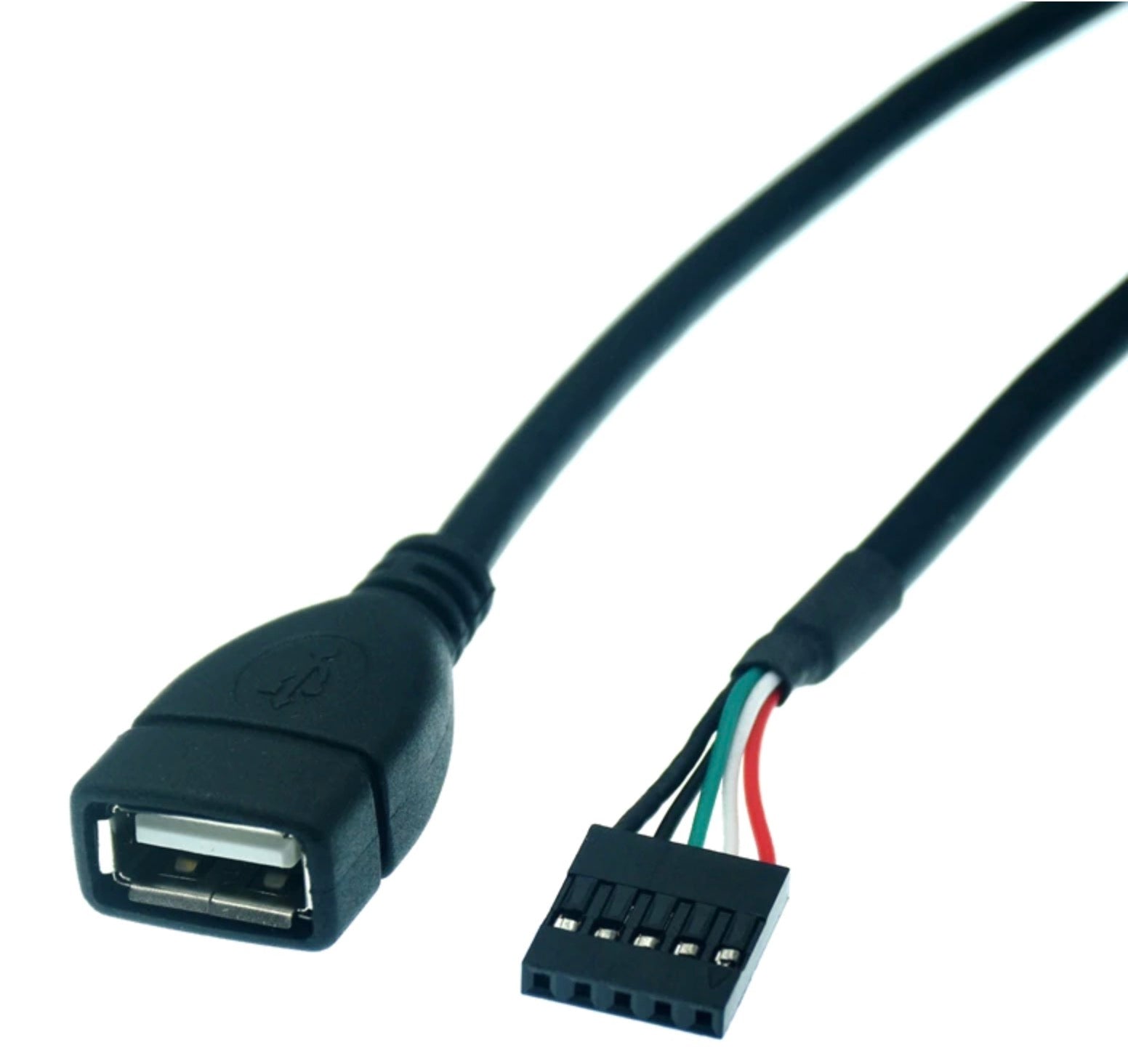 5 Pin Motherboard Female Header to USB 2.0 Female Dupont  Cable