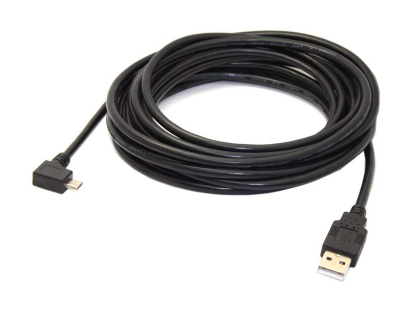 Micro 5 Pin USB Male to USB 2.0 Type A Data Charge Cable 5m