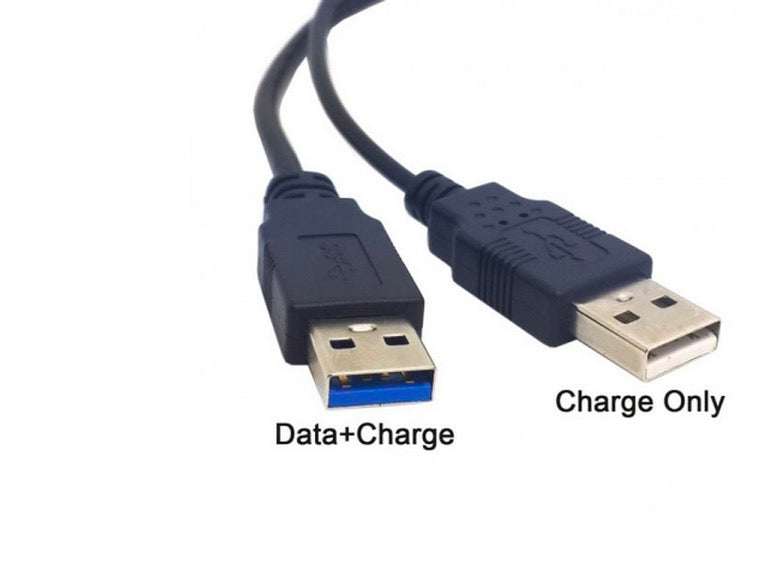 USB-A 3.0 Female to Dual USB-A Male Extra Power Data Y Extension Cable for 2.5" Mobile Hard Disk 0.3m