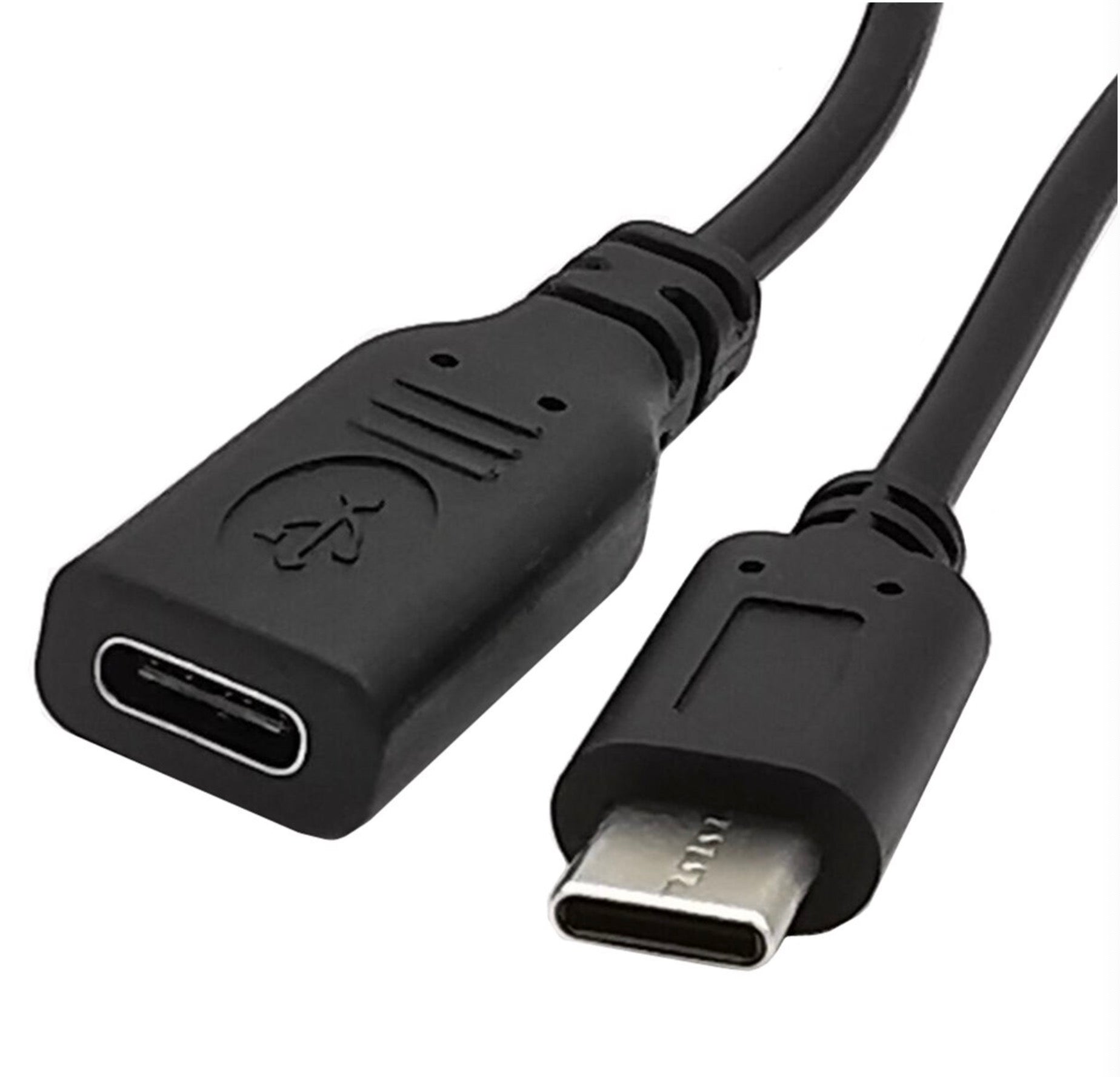 USB-C Male to Female Charging Extension Cable with On/Off Switch 0.3m
