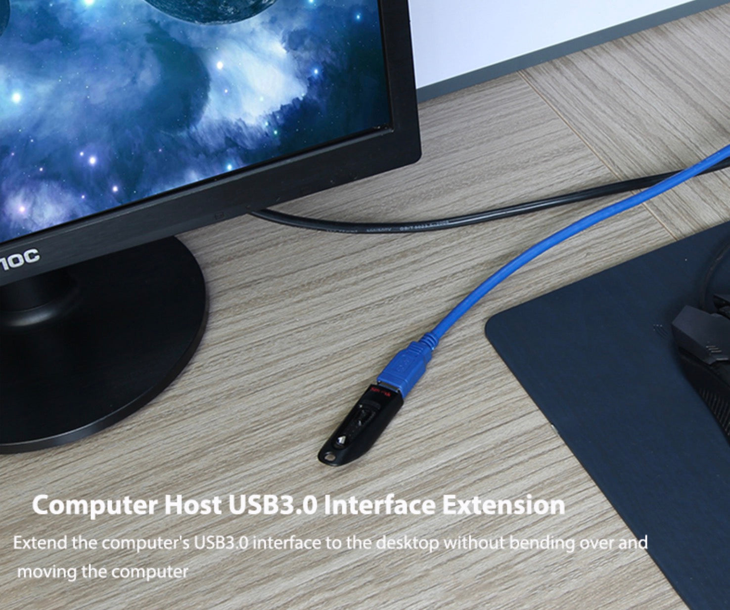 USB 3.0 A Male to A Female Extension Cable