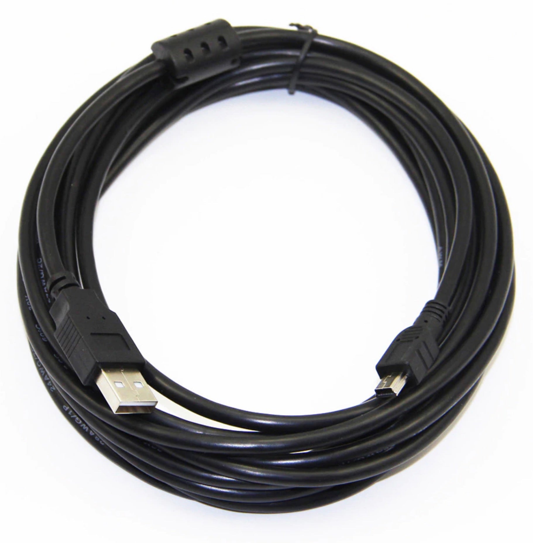 USB 2.0 A Male to USB Mini B Charge & Sync Cable