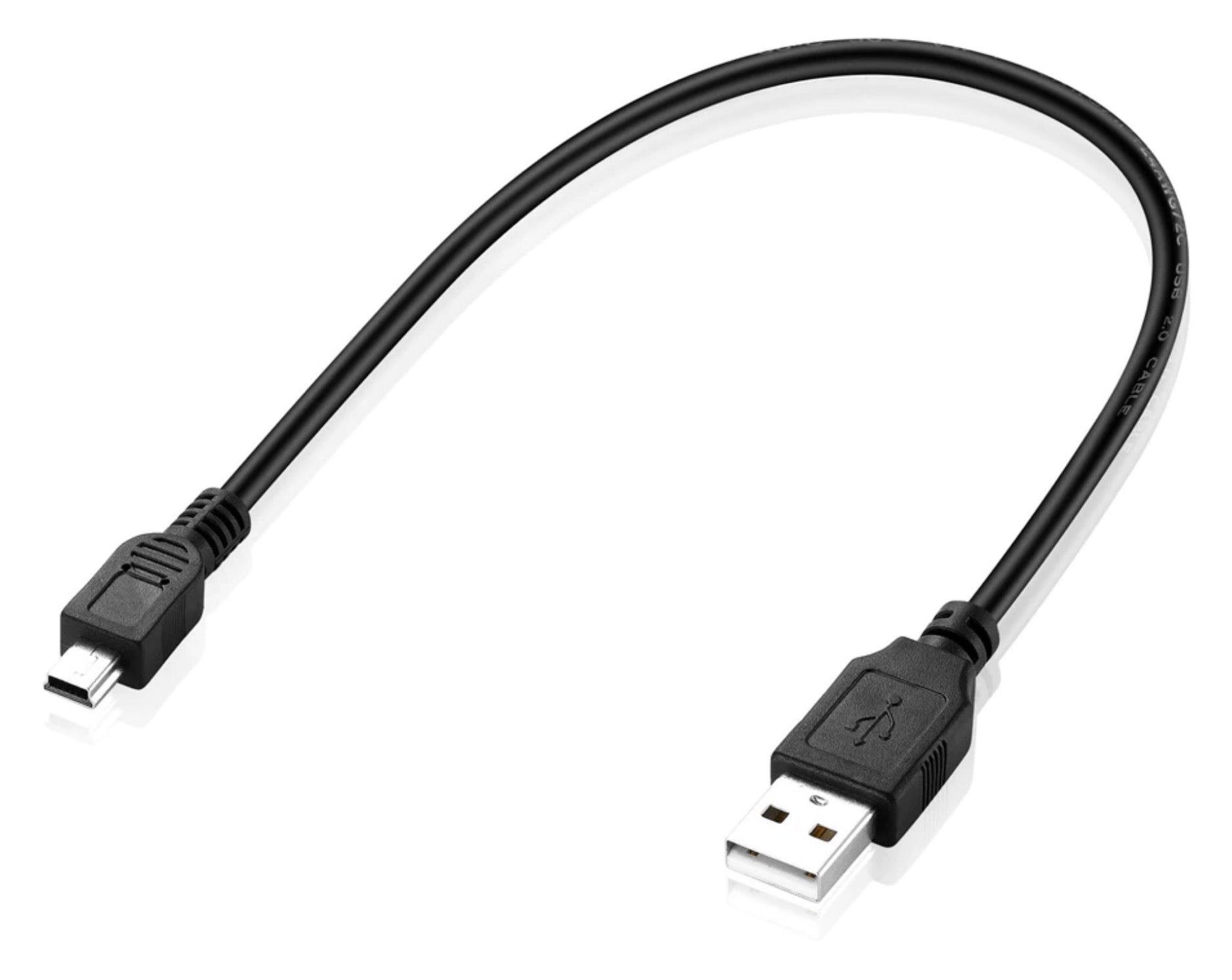 USB 2.0 A Male to USB Mini B Charge & Sync Cable