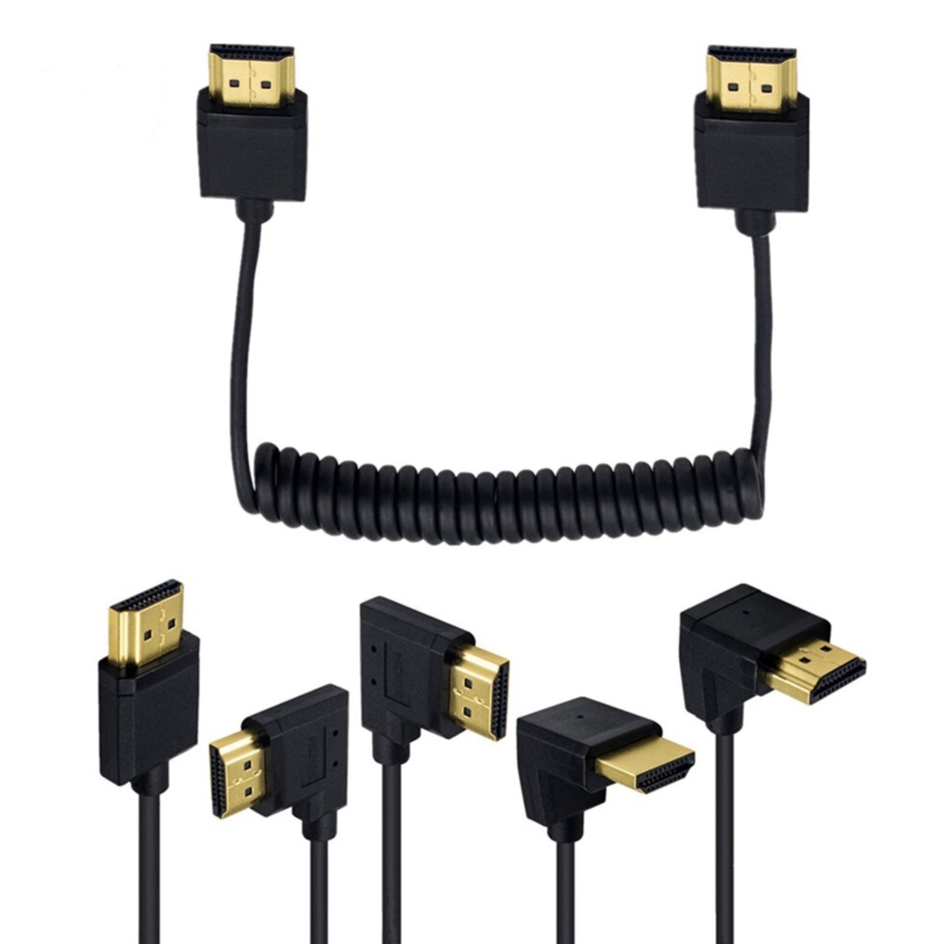 Ultra Slim HDMI Male to Male Coiled 4K Cable