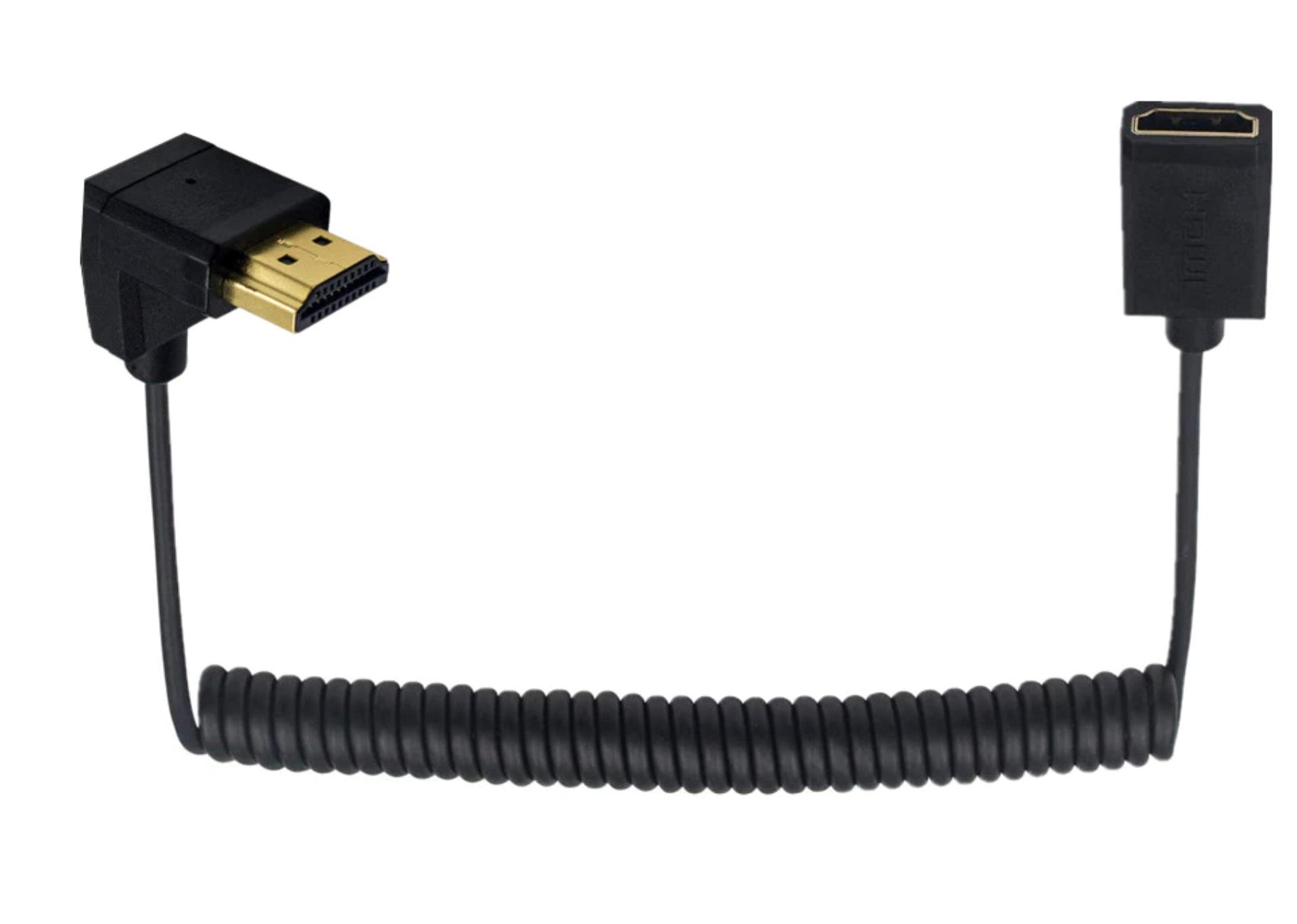 Ultra Slim HDMI Male to Female Coiled 4K Cable