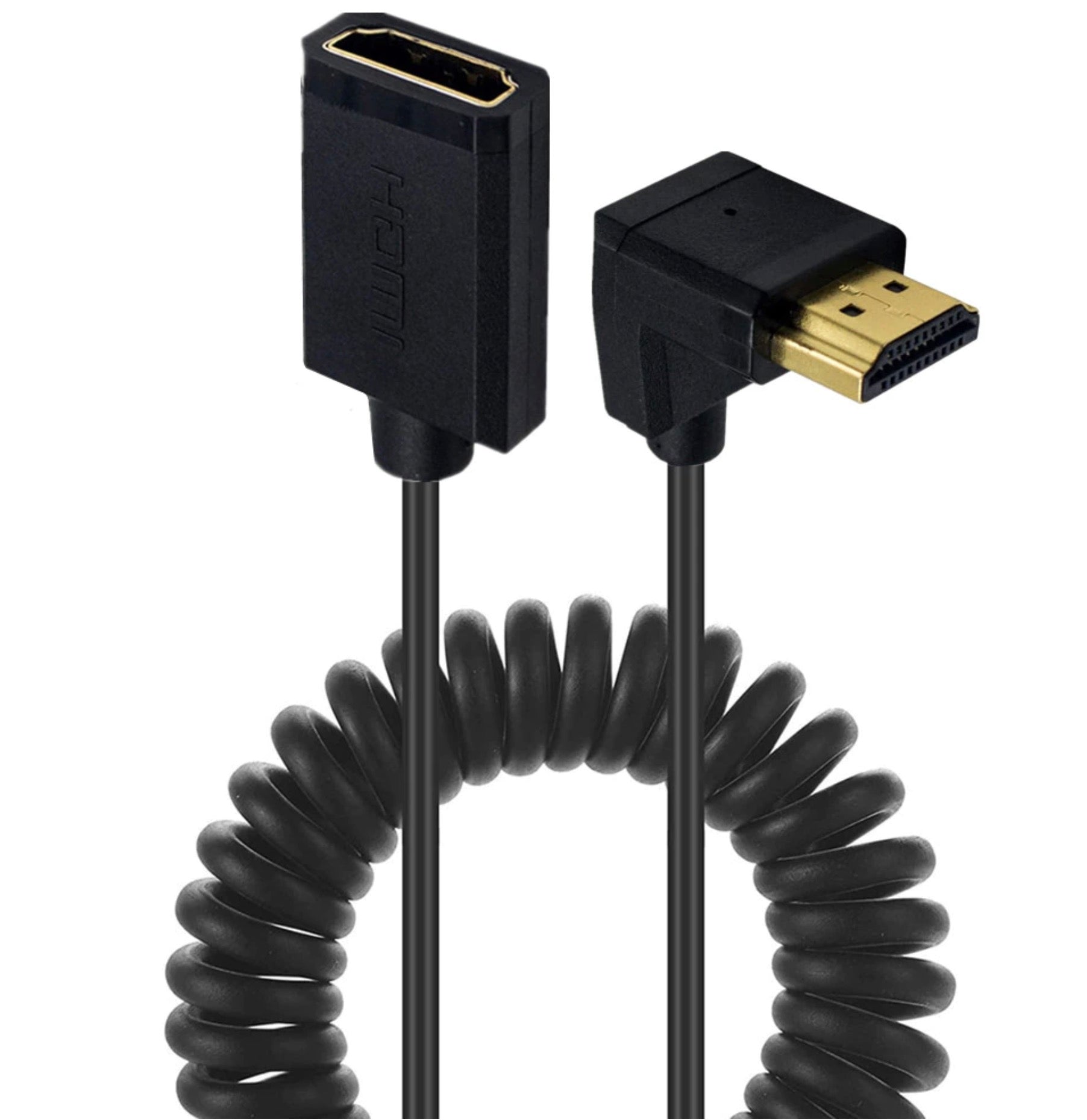 Ultra Slim HDMI Male to Female Coiled 4K Cable