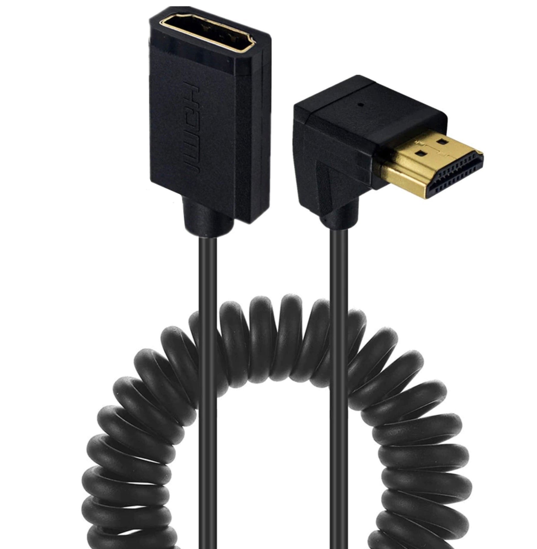 Ultra Slim HDMI Male to Female Coiled 4K Cable