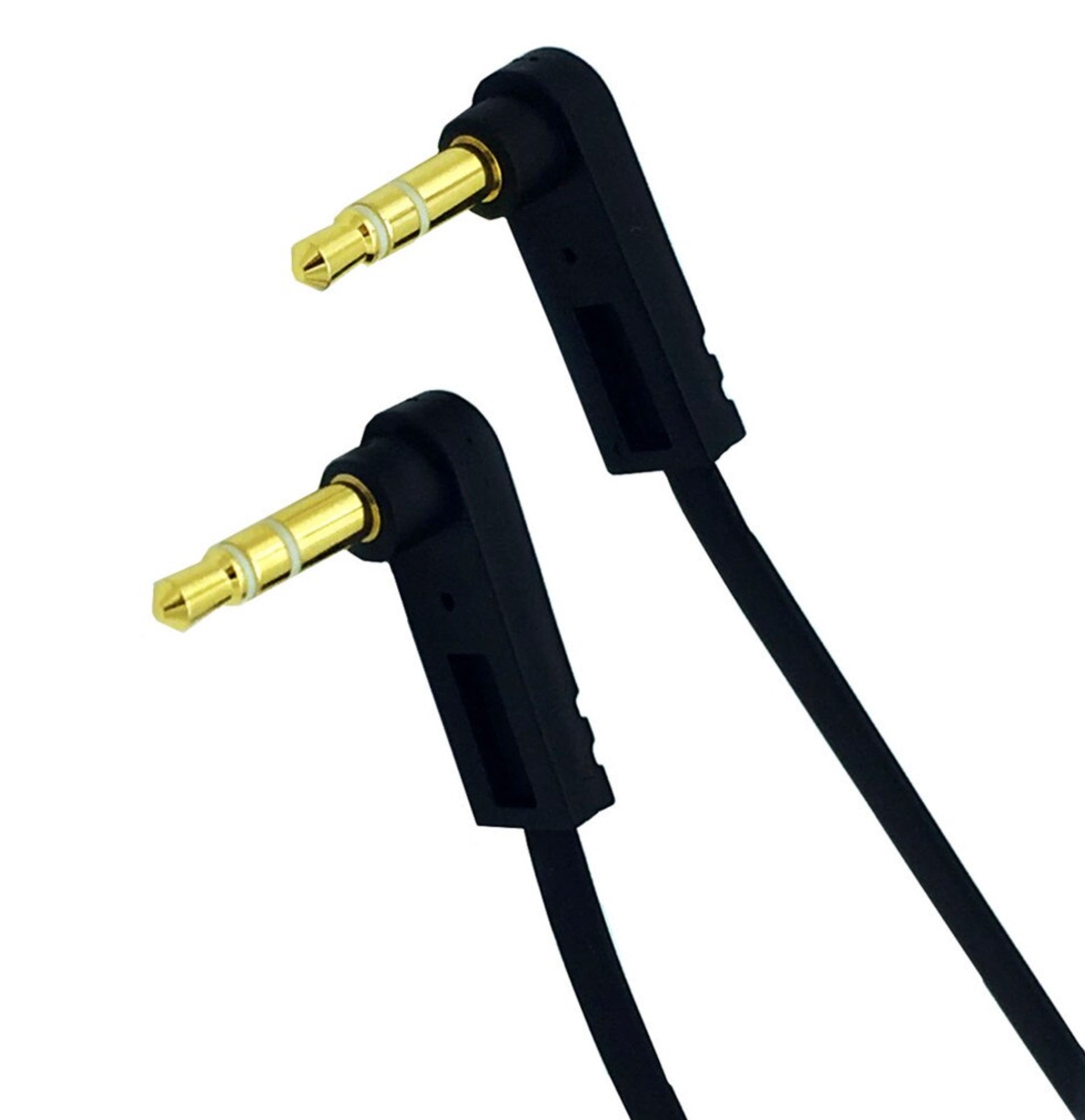 3.5mm 1/8" TRS Male to TRS Male Stereo Jack Audio Flat Cable