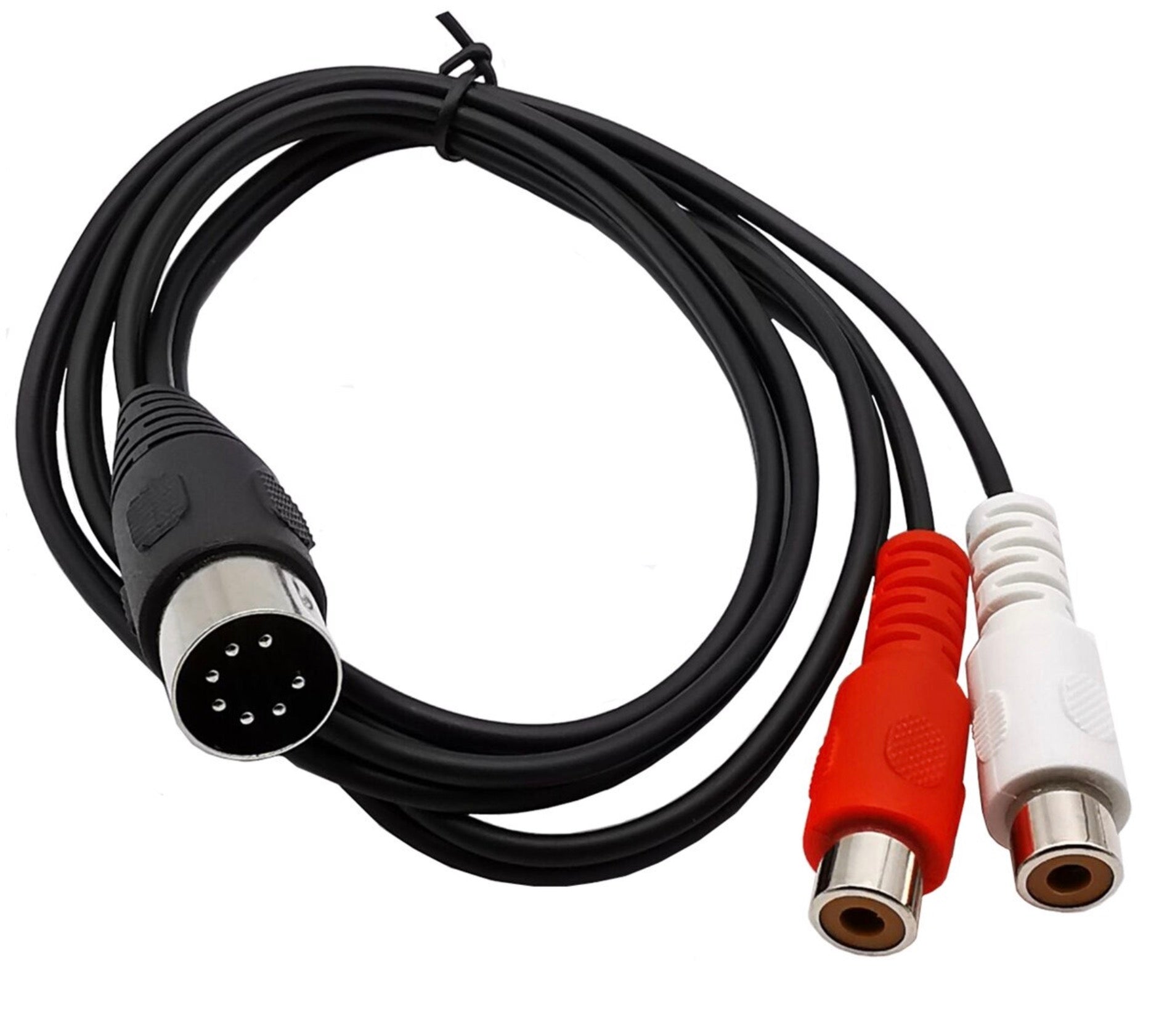 7Pin Din Male to 2 RCA Female Audio Cable for Bang & Olufsen, Naim, Quad.Stereo Systems