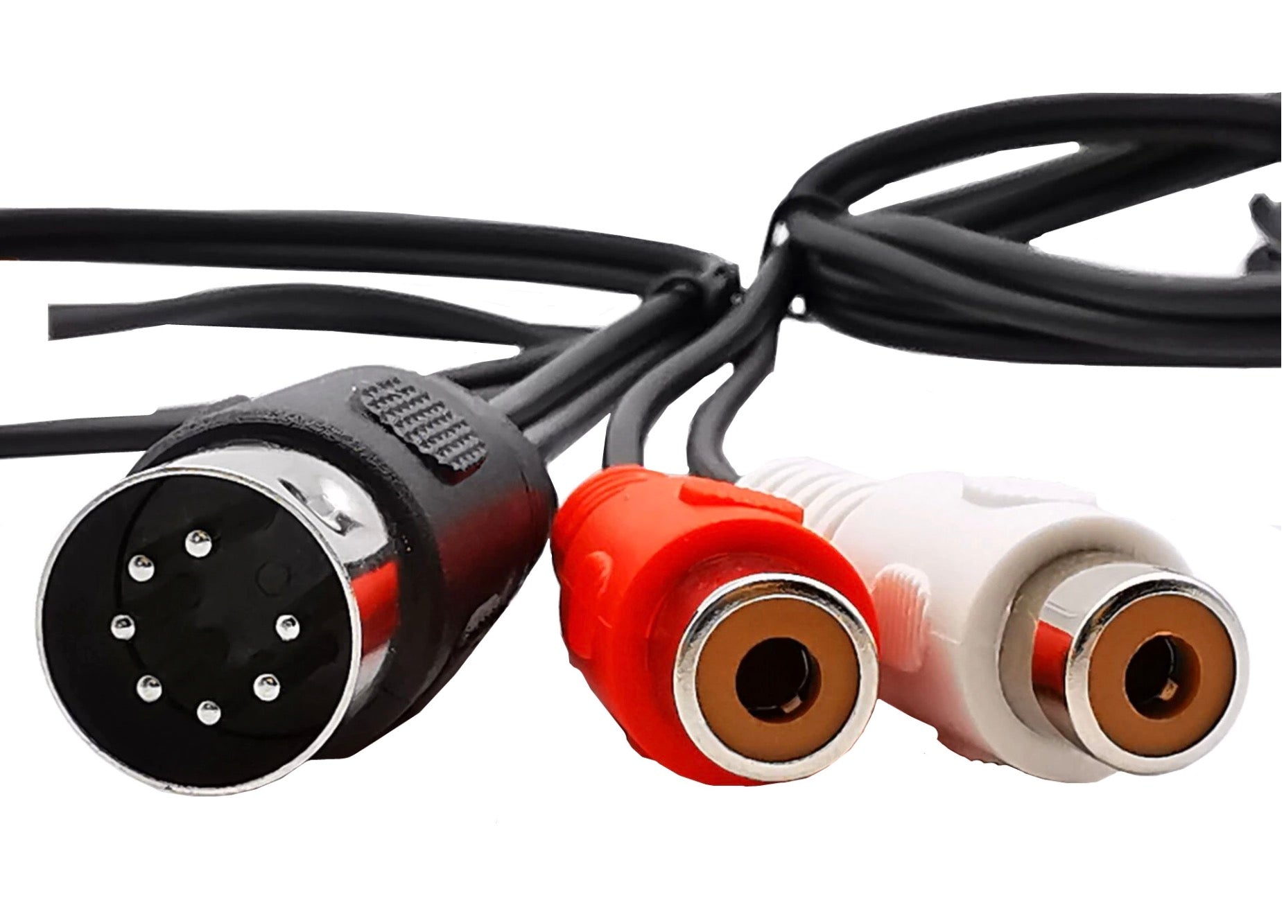 7Pin Din Male to 2 RCA Female Audio Cable for Bang & Olufsen, Naim, Quad.Stereo Systems