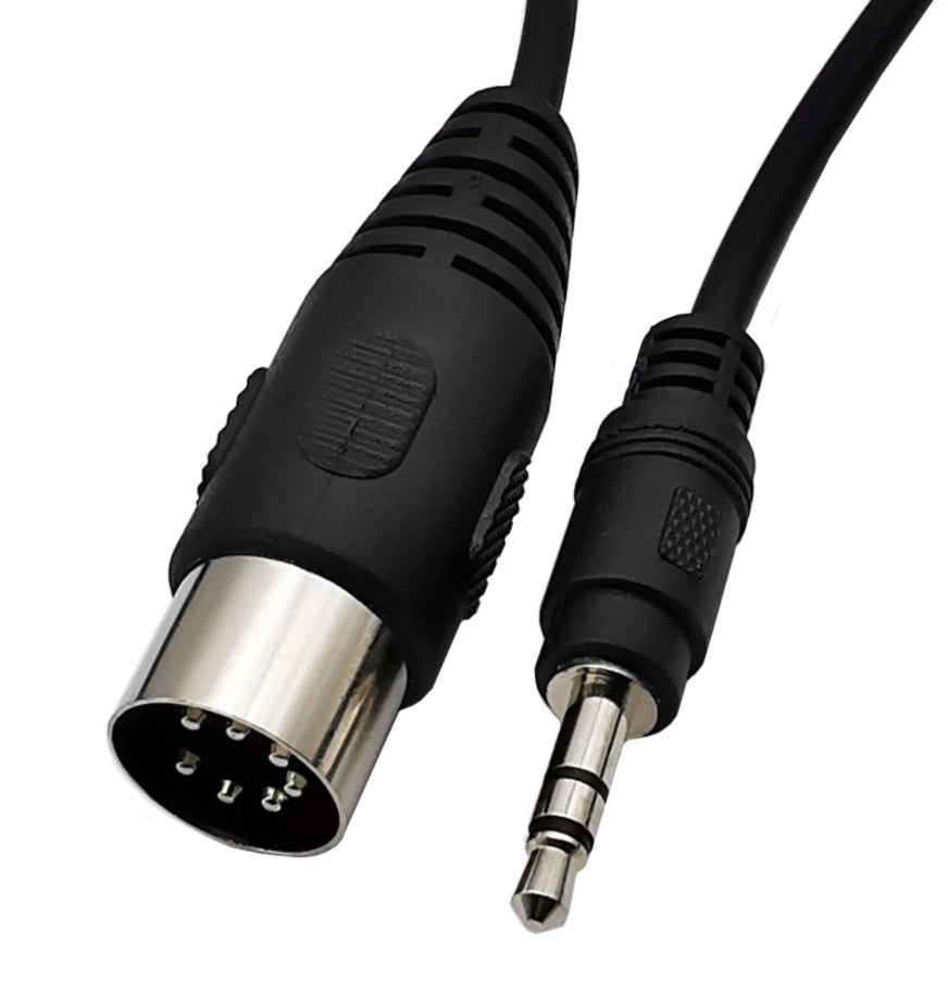 7-Pin Din Male to 3.5mm(1/8in) Stereo Male Professional Audio Cable for Bang & Olufsen, Naim, Quad Stereo Systems