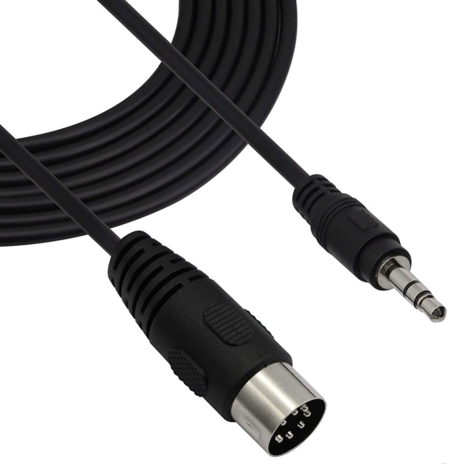 7-Pin Din Male to 3.5mm(1/8in) Stereo Male Professional Audio Cable for Bang & Olufsen, Naim, Quad Stereo Systems