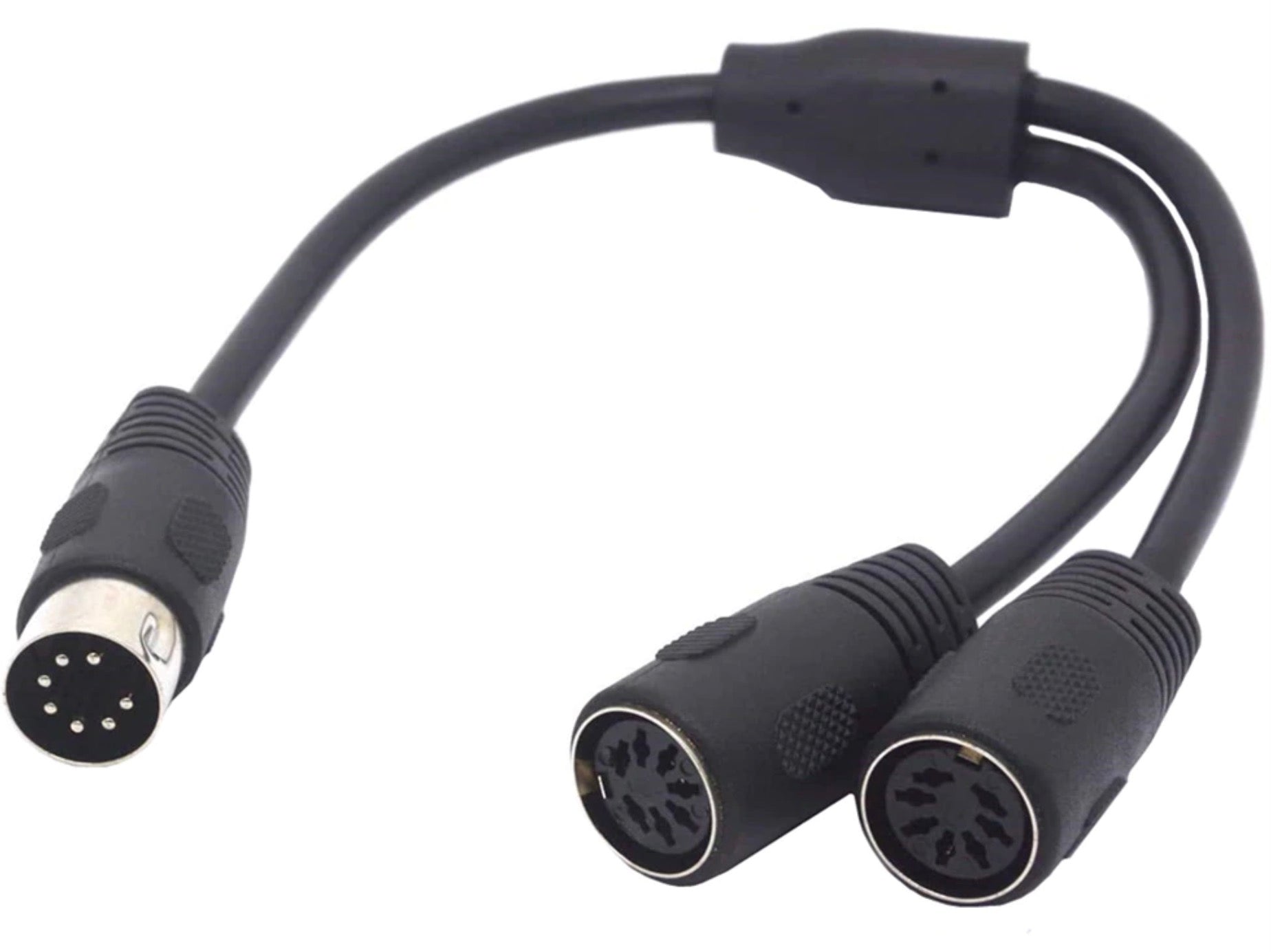 7-Pin Male to Dual 7-Pin Din Female Y Splitter Cable for Bang Olufsen Naim Quad Stereo Systems