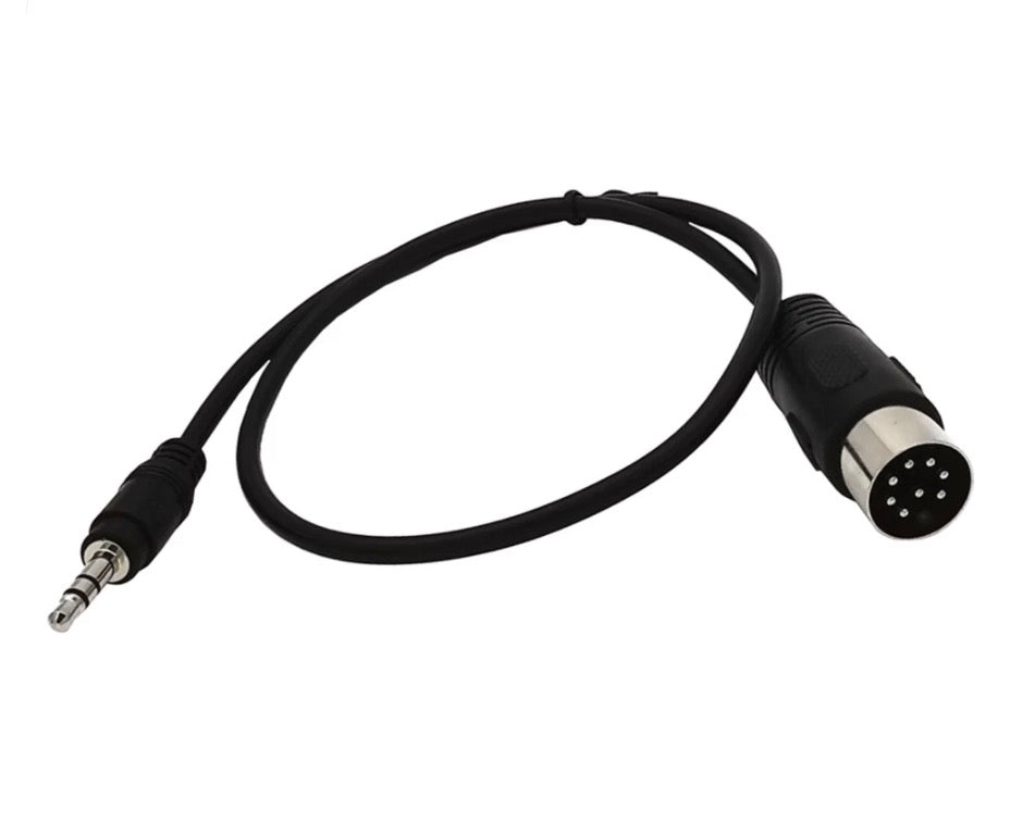 8-Pin Din Male to 3.5mm Speaker Audio Cable for Music and Video Systems