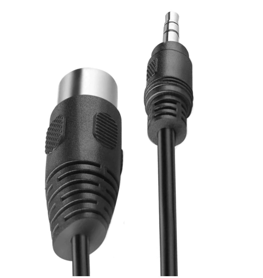 8-Pin Din Male to 3.5mm Speaker Audio Cable for Music and Video Systems
