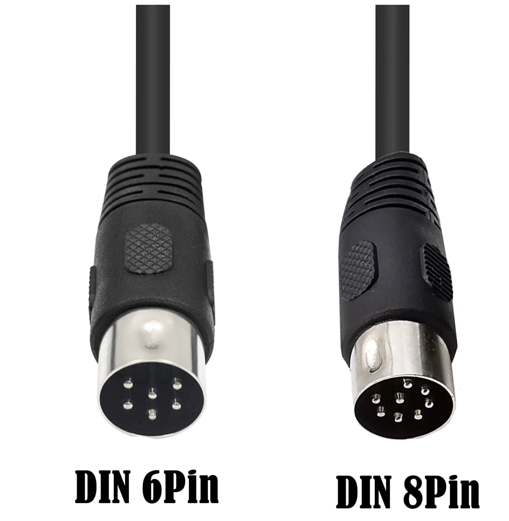 8-Pin Din Male to 6-Pin Male Audio Data Signal Cable  1.8m