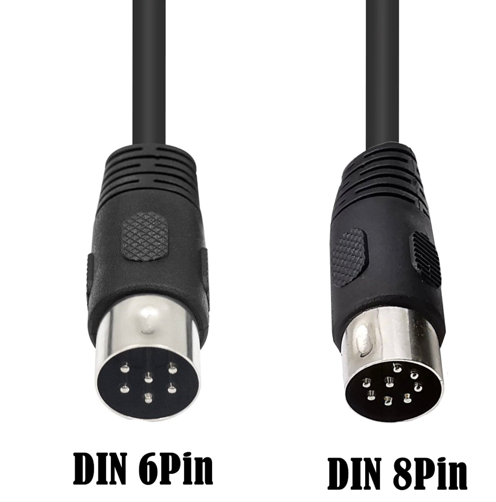 8-Pin Din Male to 6-Pin Male Audio Data Signal Cable  1.8m