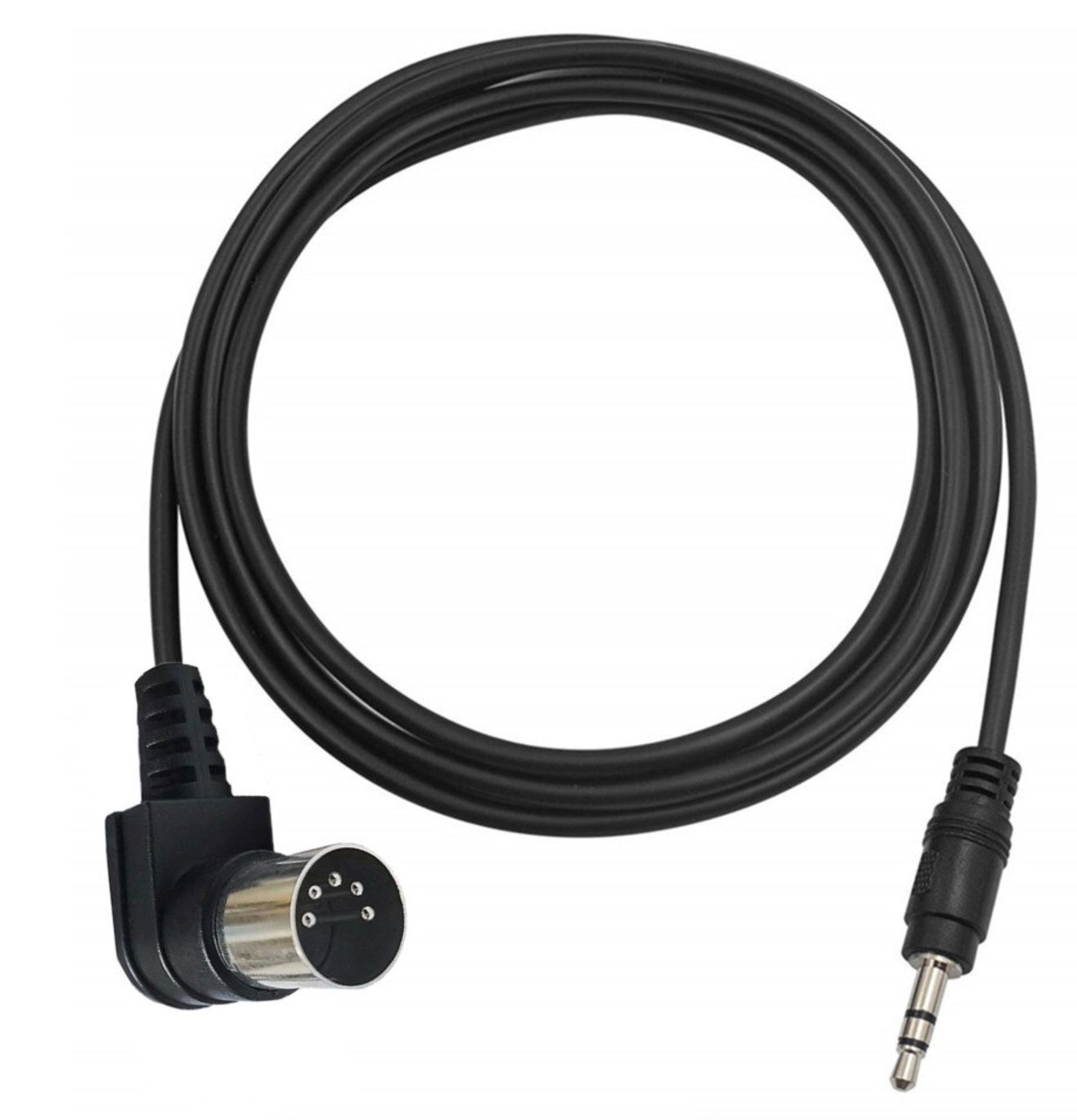 Angled 5-Pin Din Male to 3.5mm 1/8 inch TRS Male Jack Stereo Plug Converter Cable Audio Cable