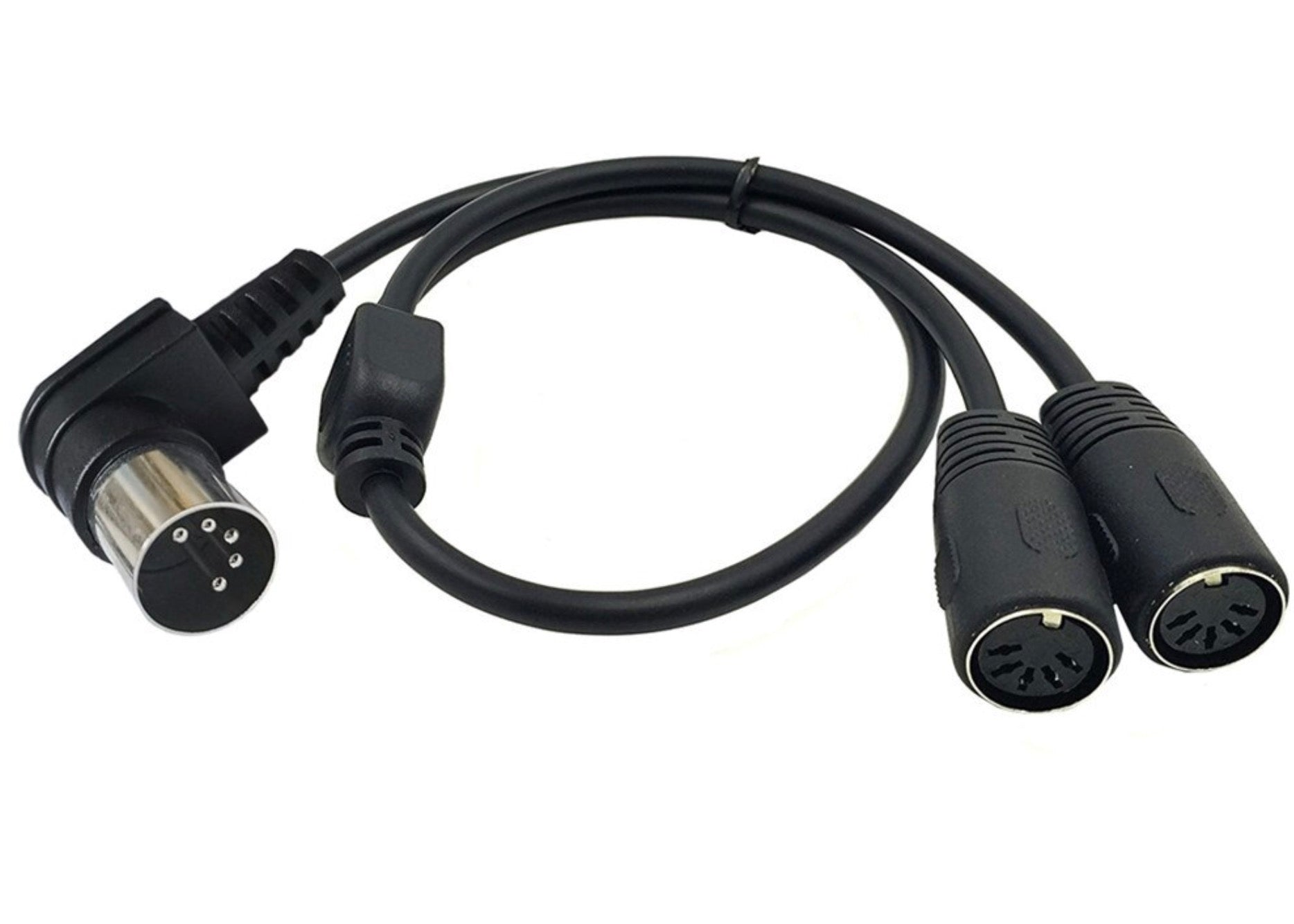 5-pin Din Male to Dual Female Y Extension MIDI Cable 0.5m