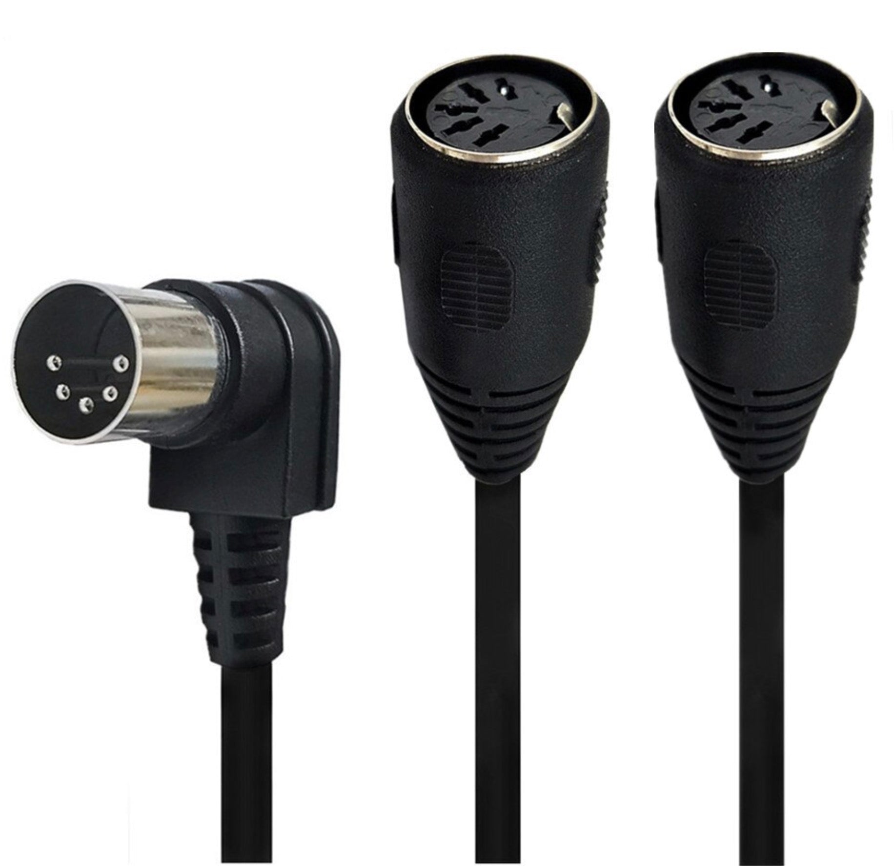 5-pin Din Male to Dual Female Y Extension MIDI Cable 0.5m