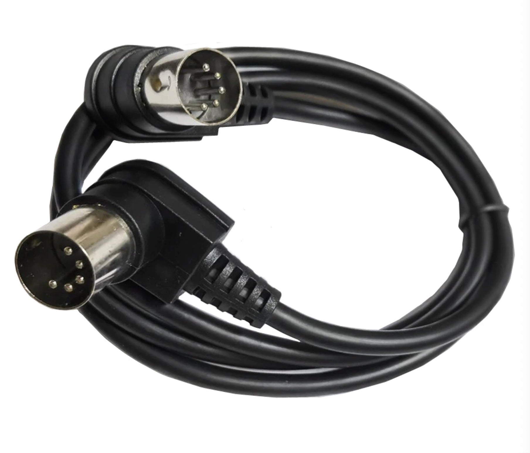 5-Pin Din MIDI Cable Angled Male to Male For MIDI Keyboard