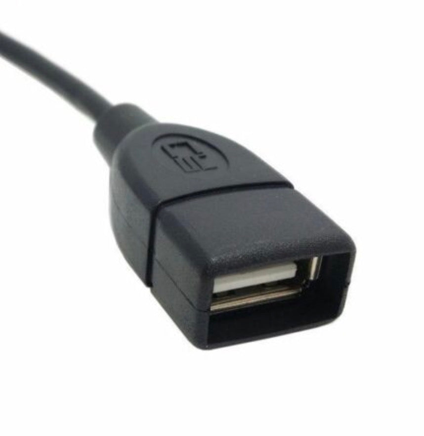 USB 2.0 A Male to Female Extension Cable (Reversible Left&Right Angled) 1m