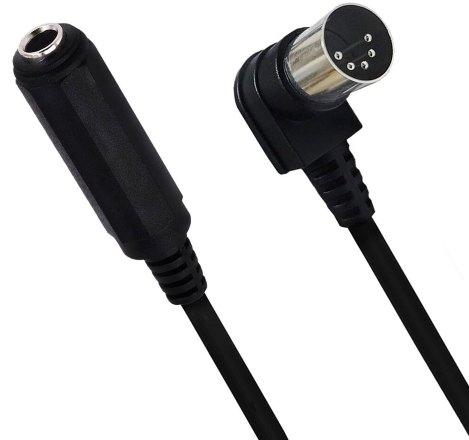 5-pin Din Male to 6.35mm (1/4") Female TRS Stereo Audio Cable 0.3m