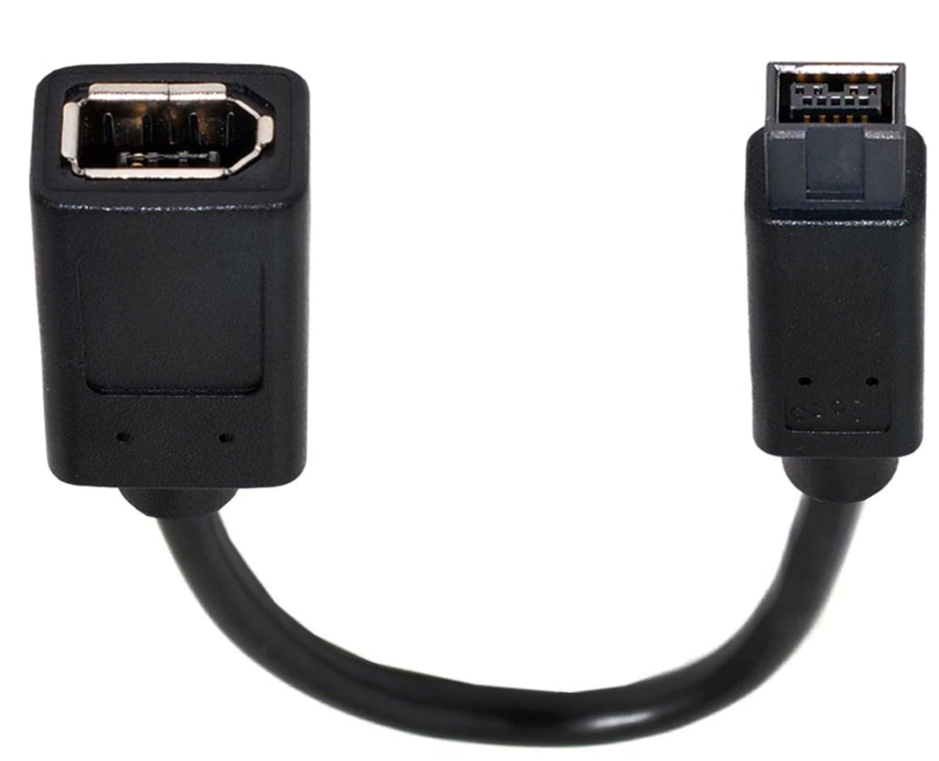 FireWire 400/800 6-Pin Female to 9-Pin Male IEEE1394a 1394b 400 to 800 Cable