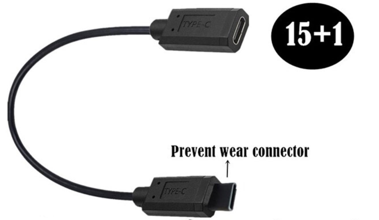 10Gbps USB-C Male to Female Test Cable With Anti-Scratch Connector