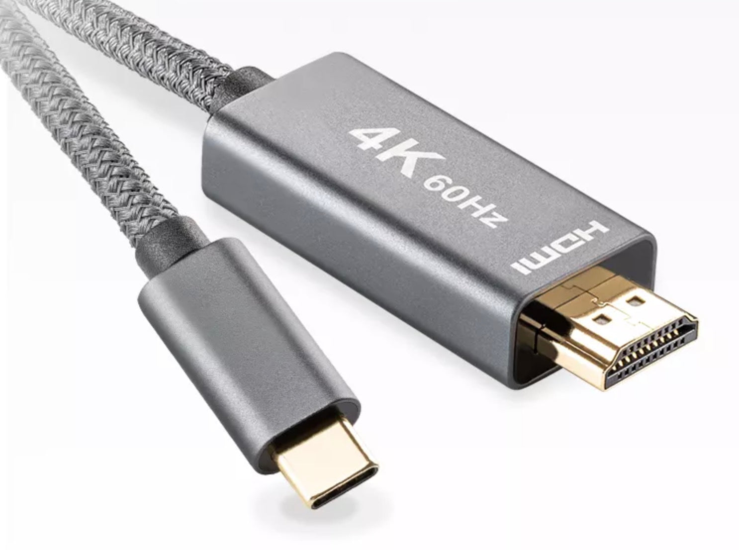 USB-C to HDMI 4K@60Hz Cable (Supports UHD, 3D, HDR, Audio/Video Sync) 2m