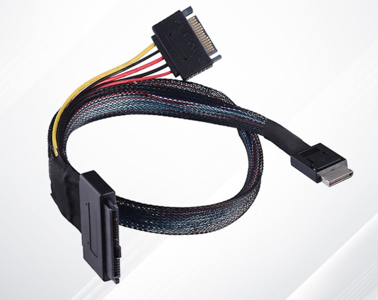 OCuLink (SFF-8611 4i) to U.2 U.3 (SFF-8639) NVME PCIe PCI-Express SSD Cable